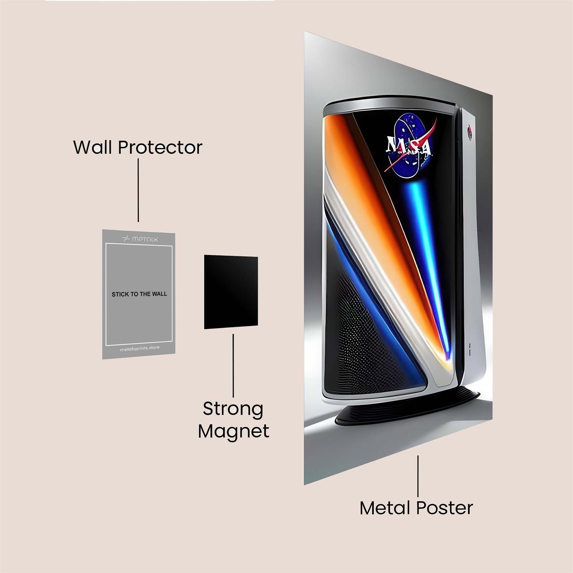 NASA Velocity Safe Wall Magnetic / M