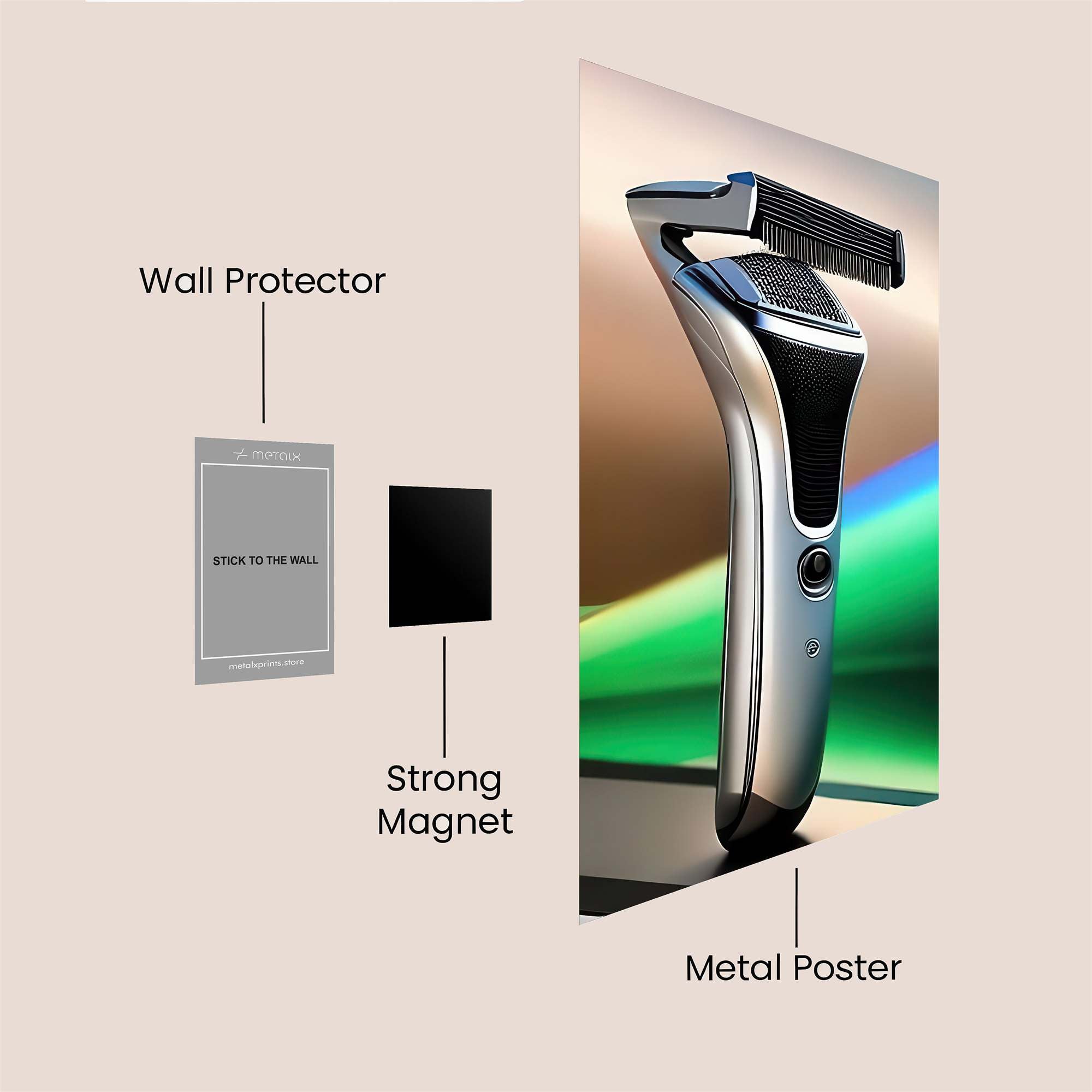 Shaver Serenity Safe Wall Magnetic / M