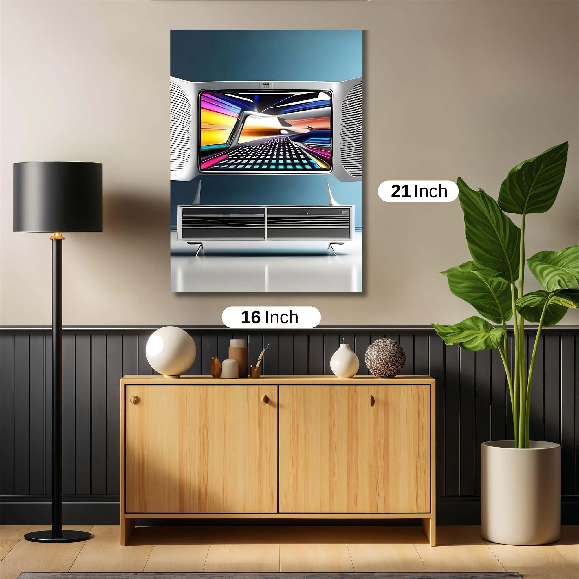 RetroFuturistic Safe Wall Magnetic / M