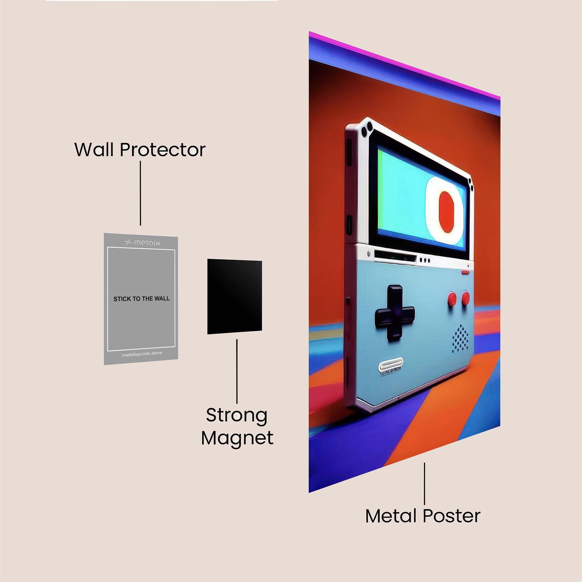 Gameboy Euphoria Safe Wall Magnetic / M