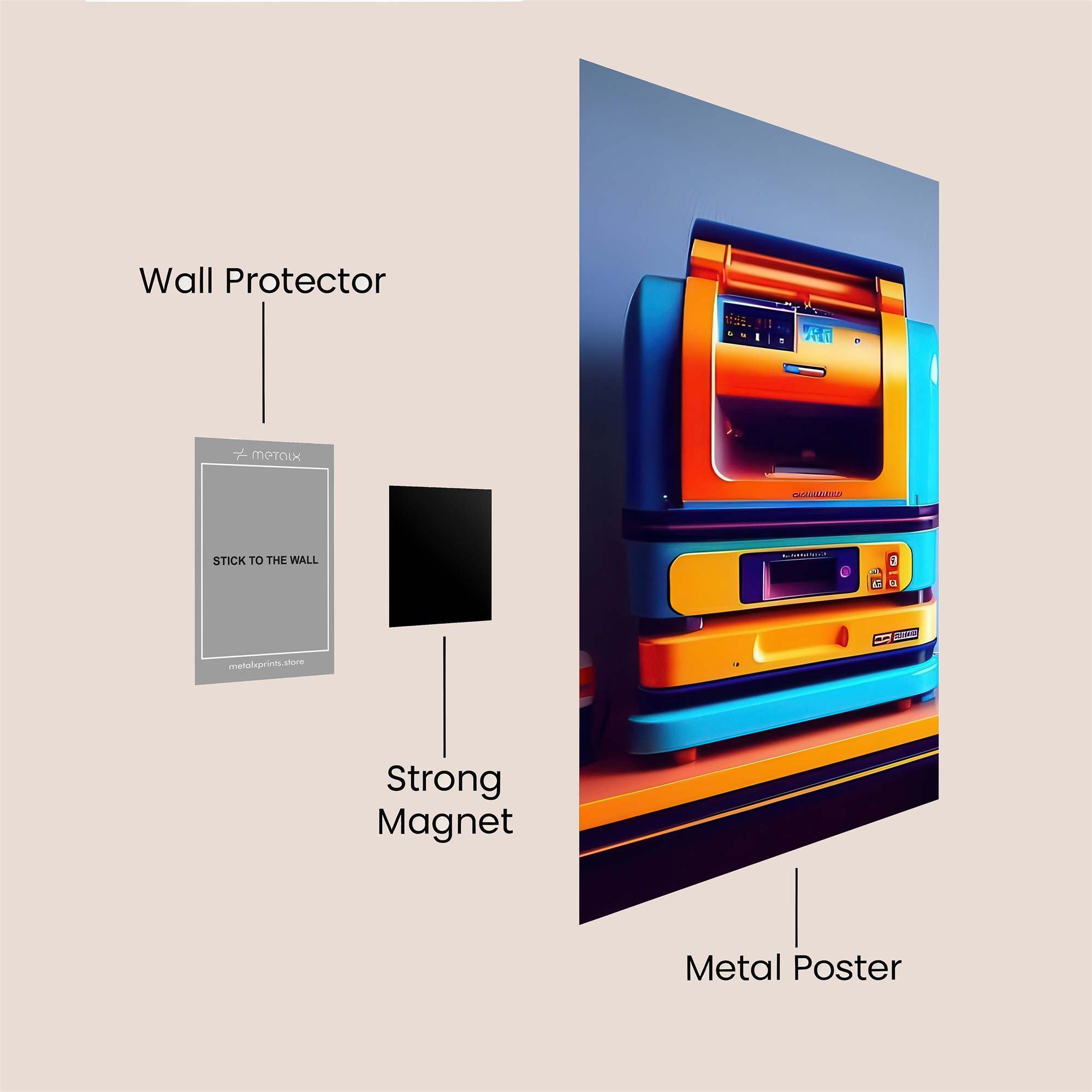 Mimaki Whimsy Safe Wall Magnetic / M