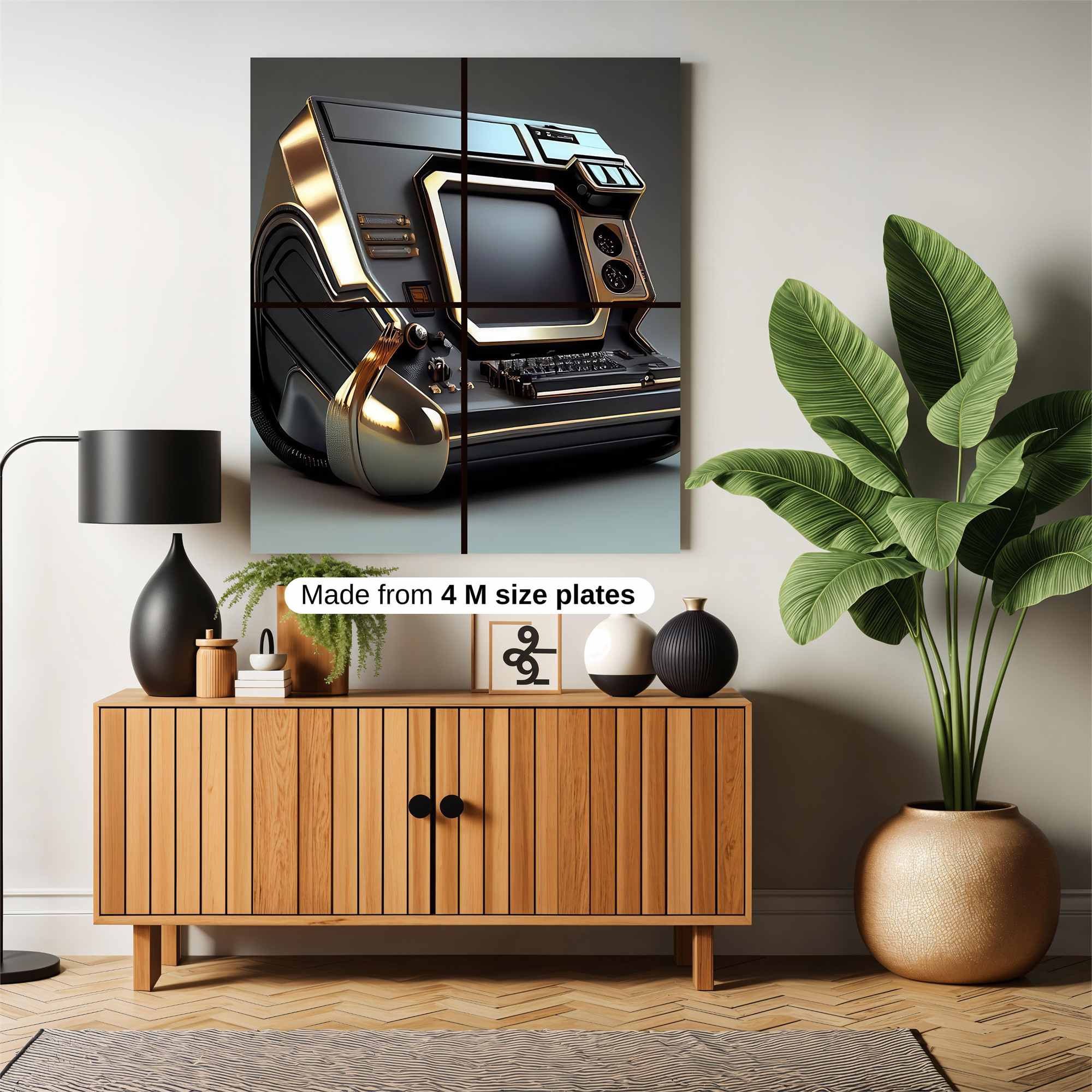 RetroFuturistic Safe Wall Magnetic / M