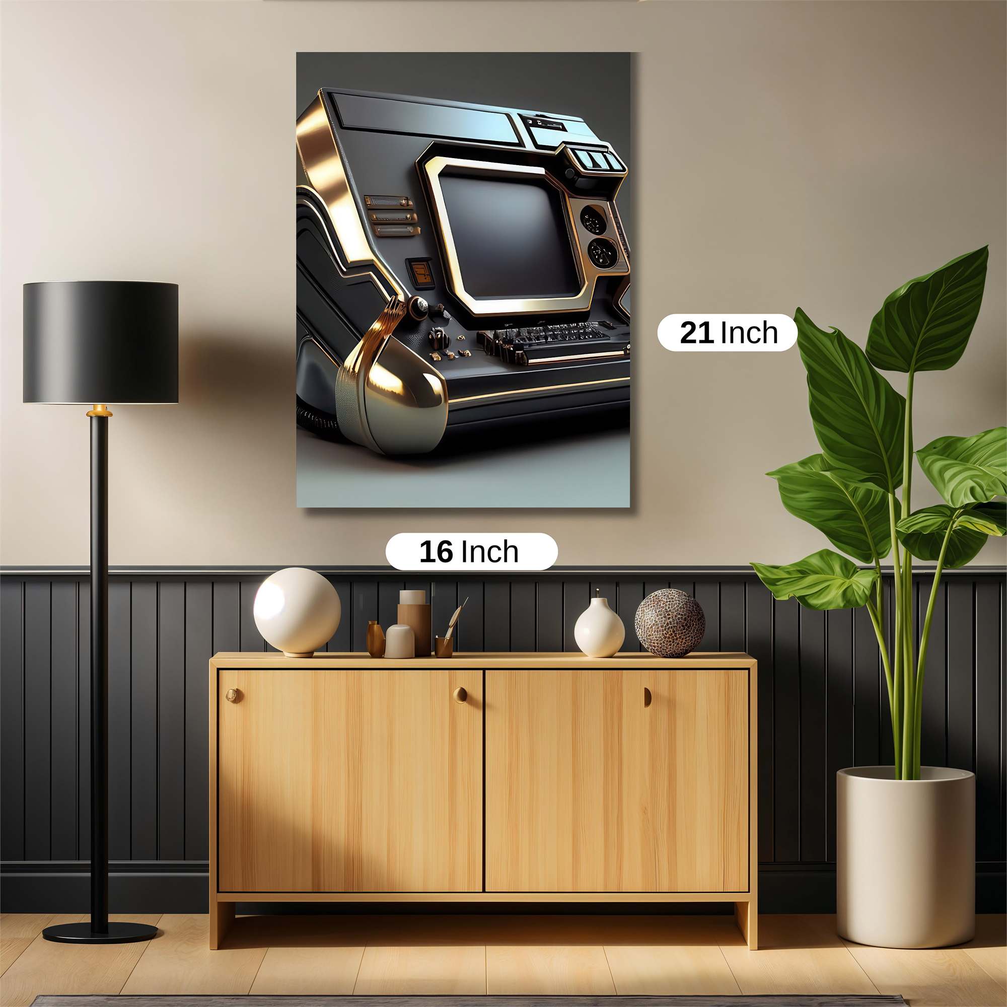 RetroFuturistic Safe Wall Magnetic / M
