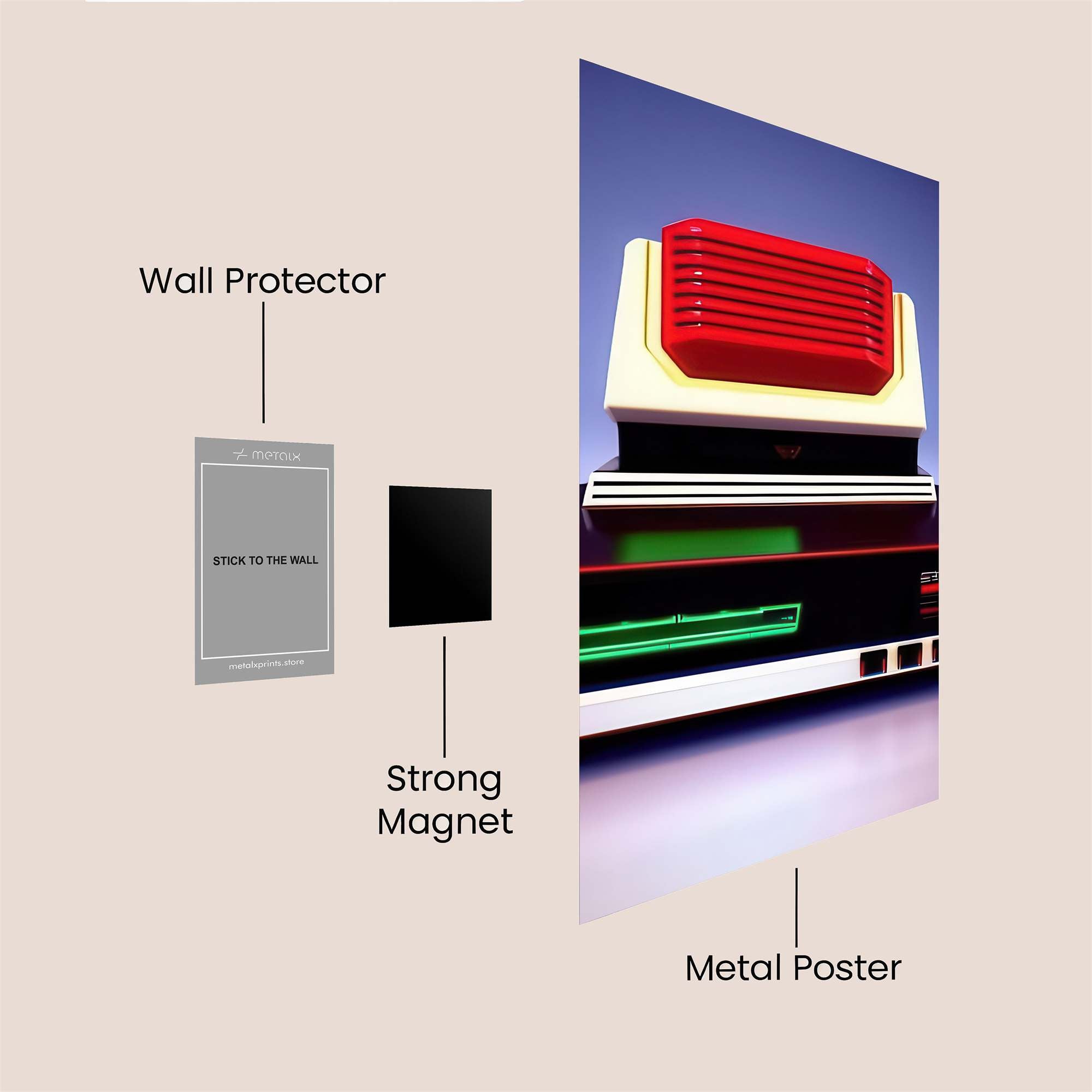 RetroGlow Safe Wall Magnetic / M