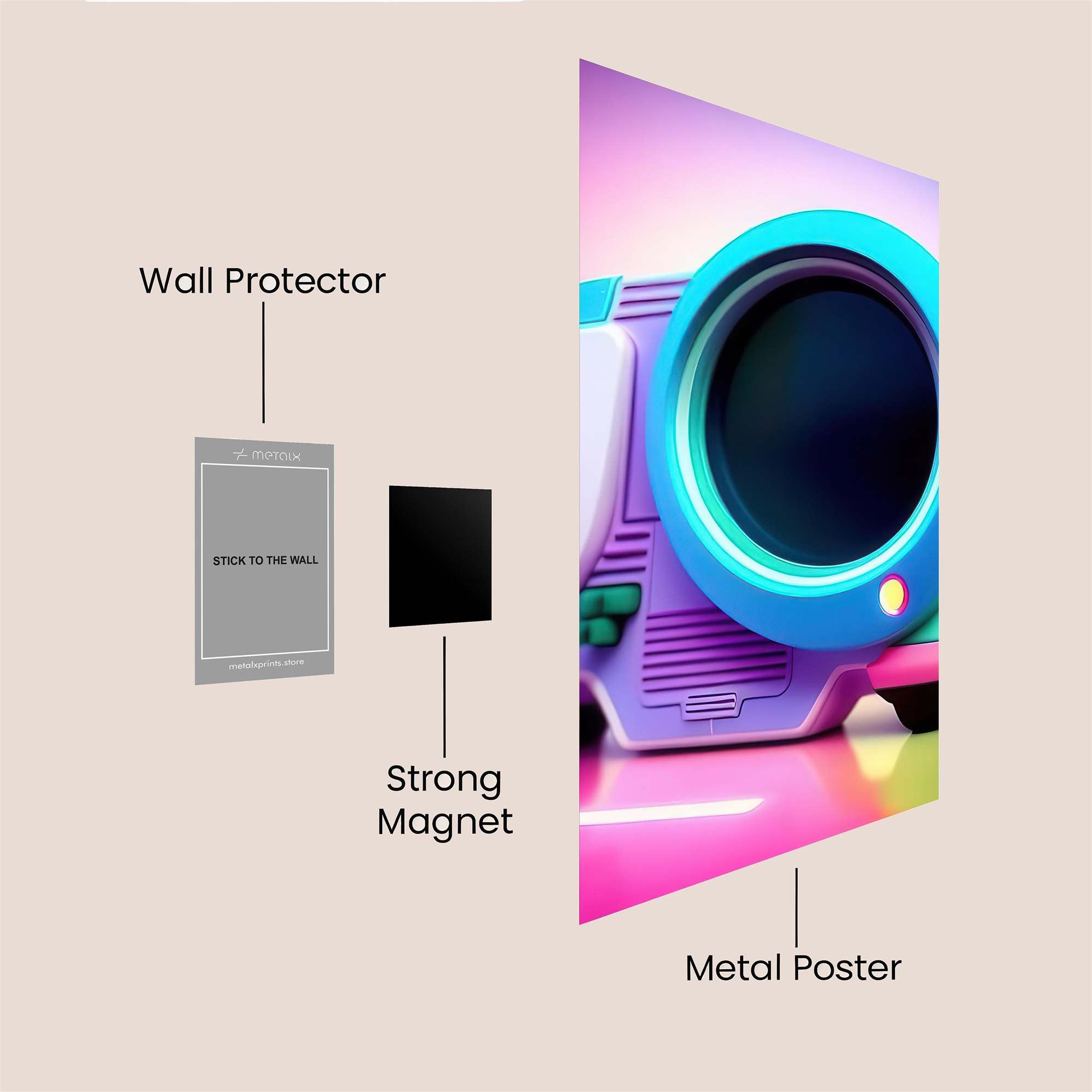 Retro Dream Safe Wall Magnetic / M