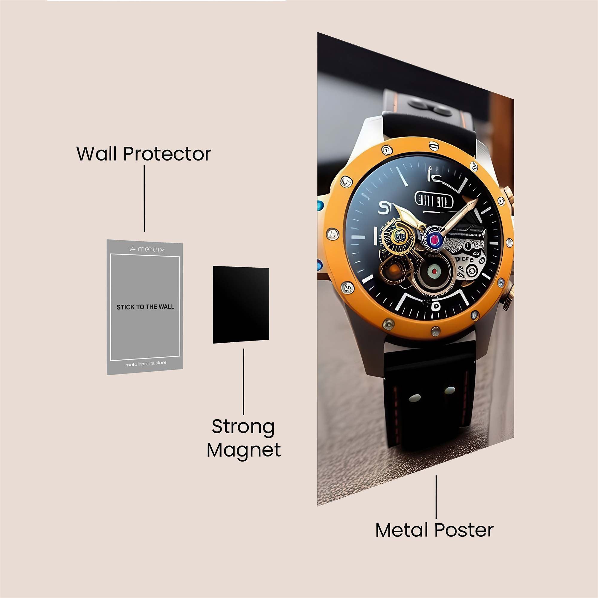Timekeeper Intrigue Safe Wall Magnetic / M
