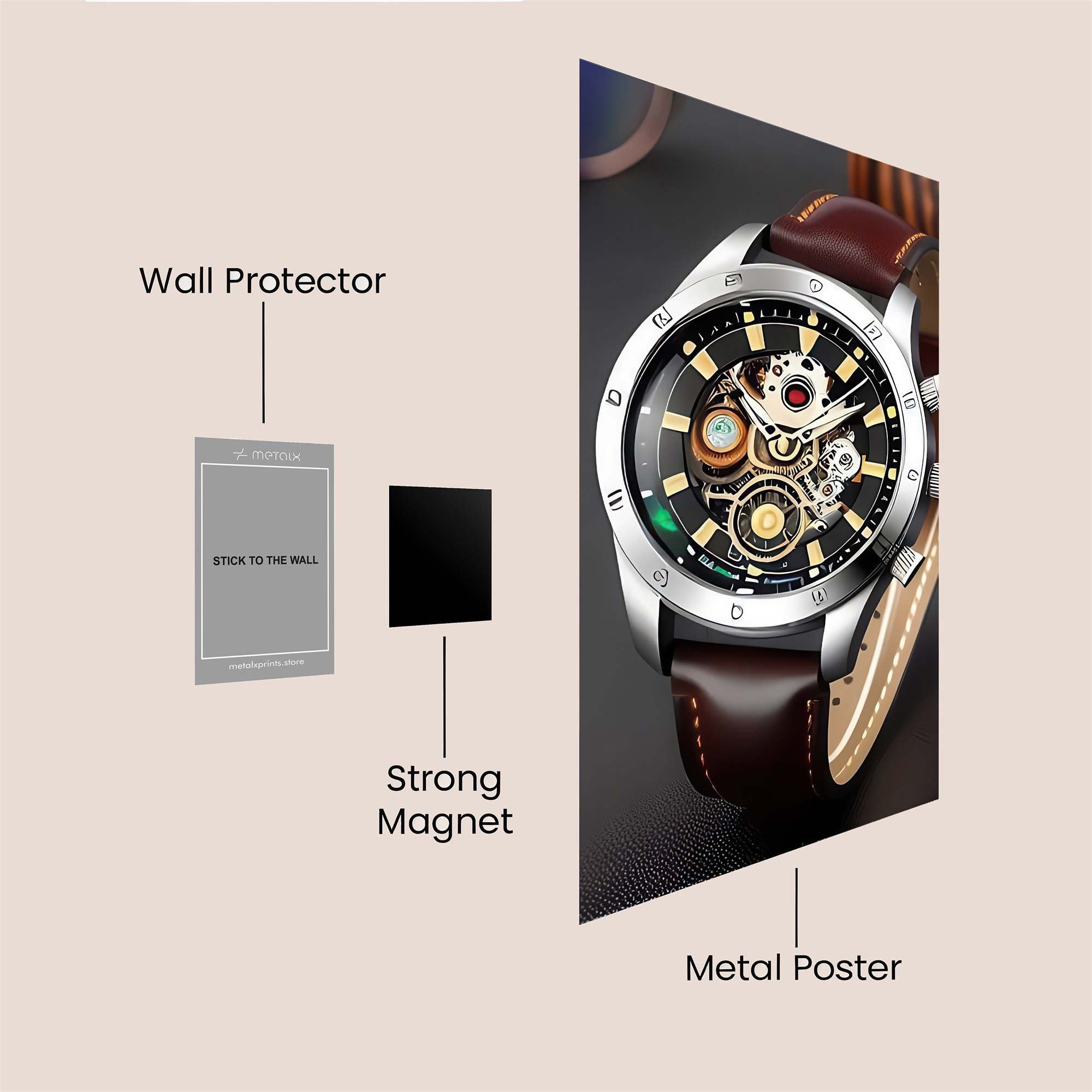 Timekeeper Intrigue Safe Wall Magnetic / M