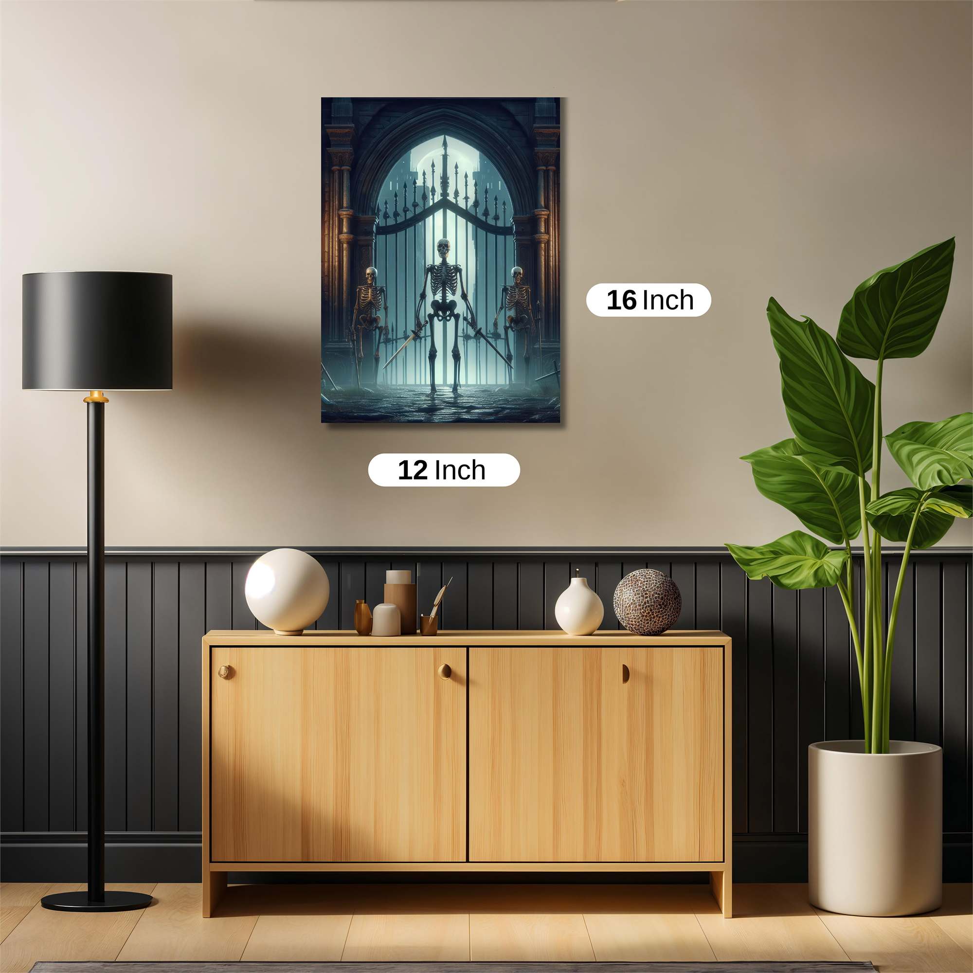 Skeleton Guard Safe Wall Magnetic / M