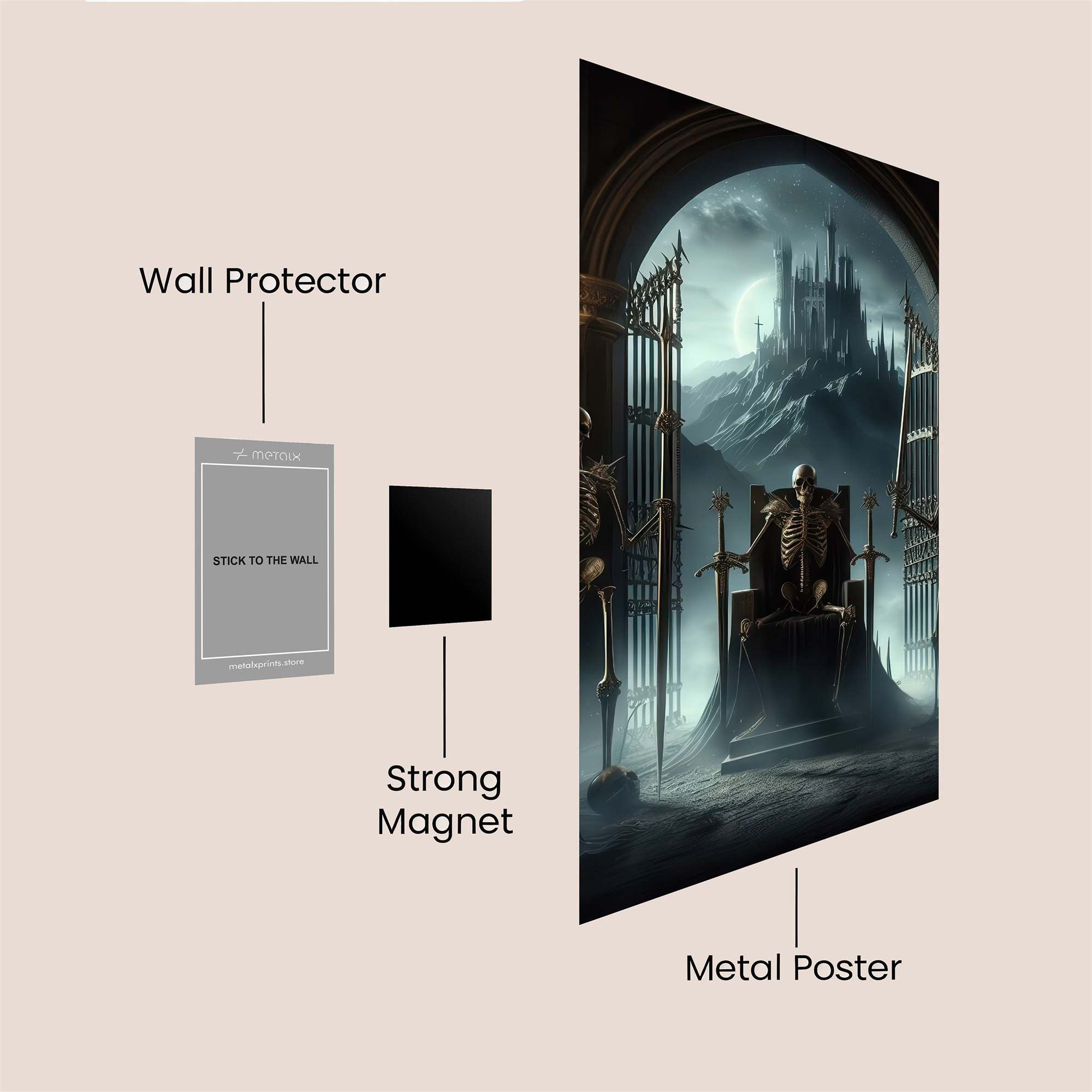Skeleton Sovereign Safe Wall Magnetic / M