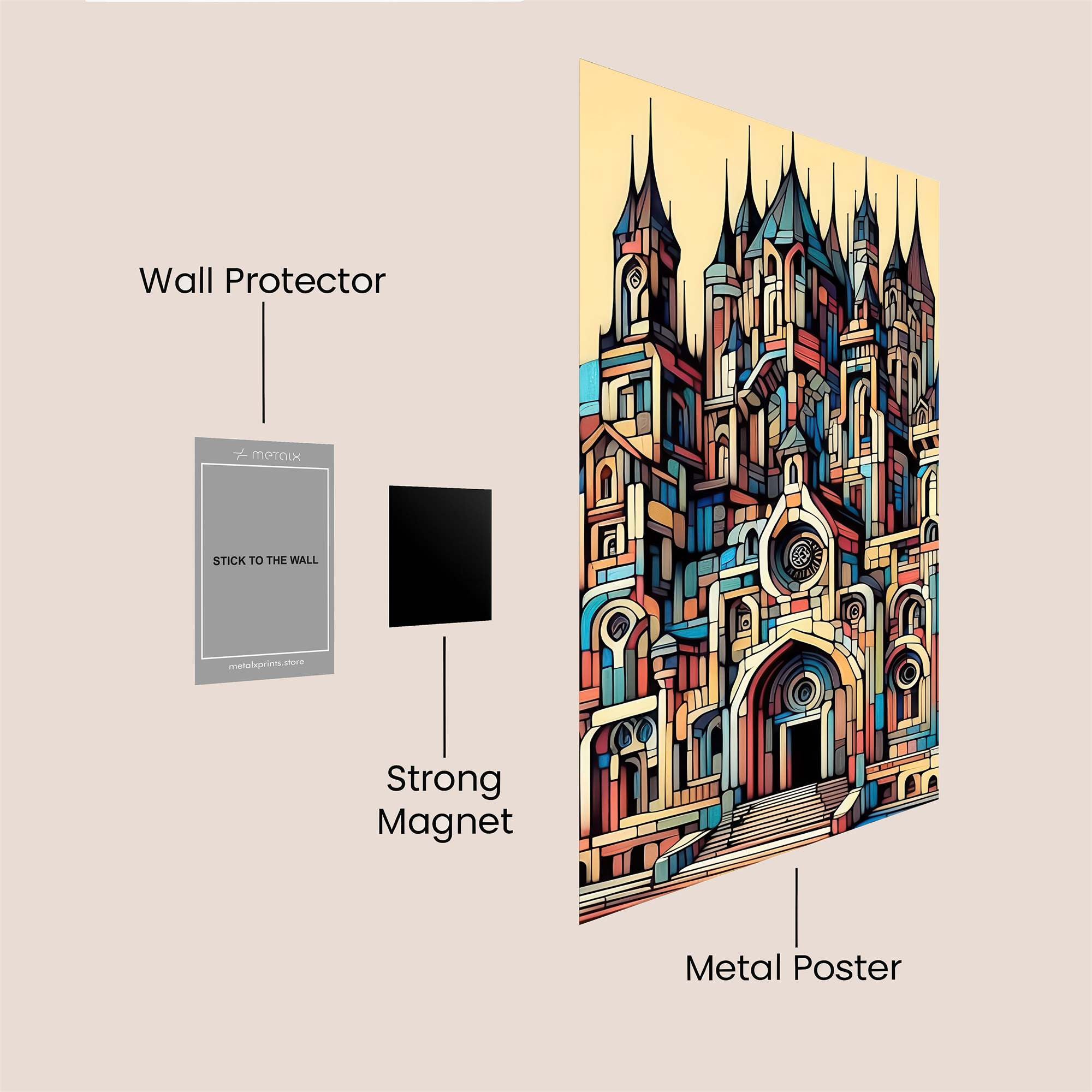 Gothic Whimsy Safe Wall Magnetic / M