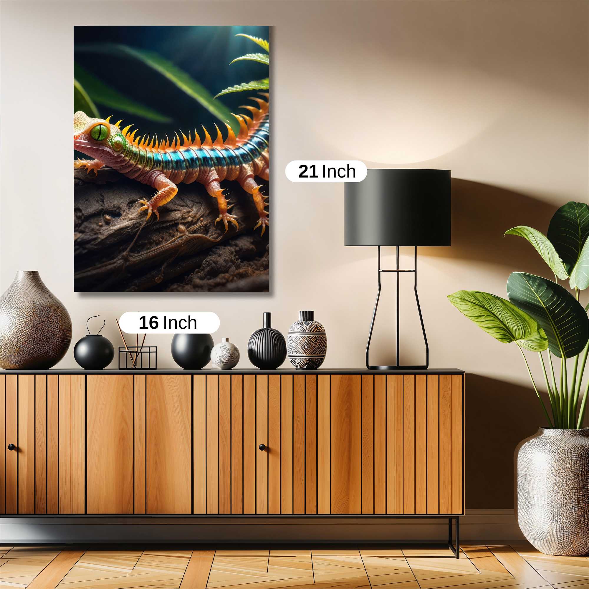 Lizard Whimsy Safe Wall Magnetic / M