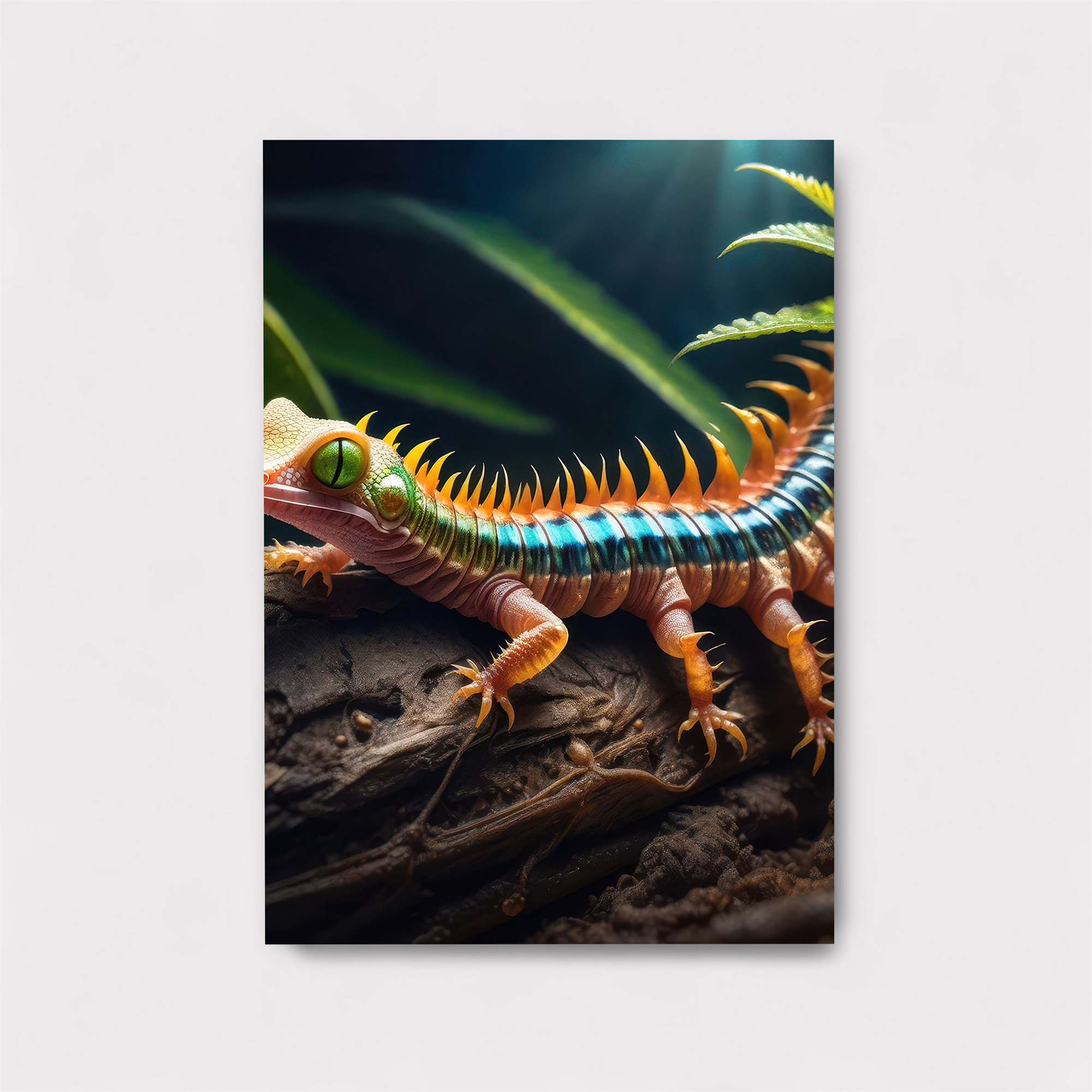 Lizard Whimsy Safe Wall Magnetic / M