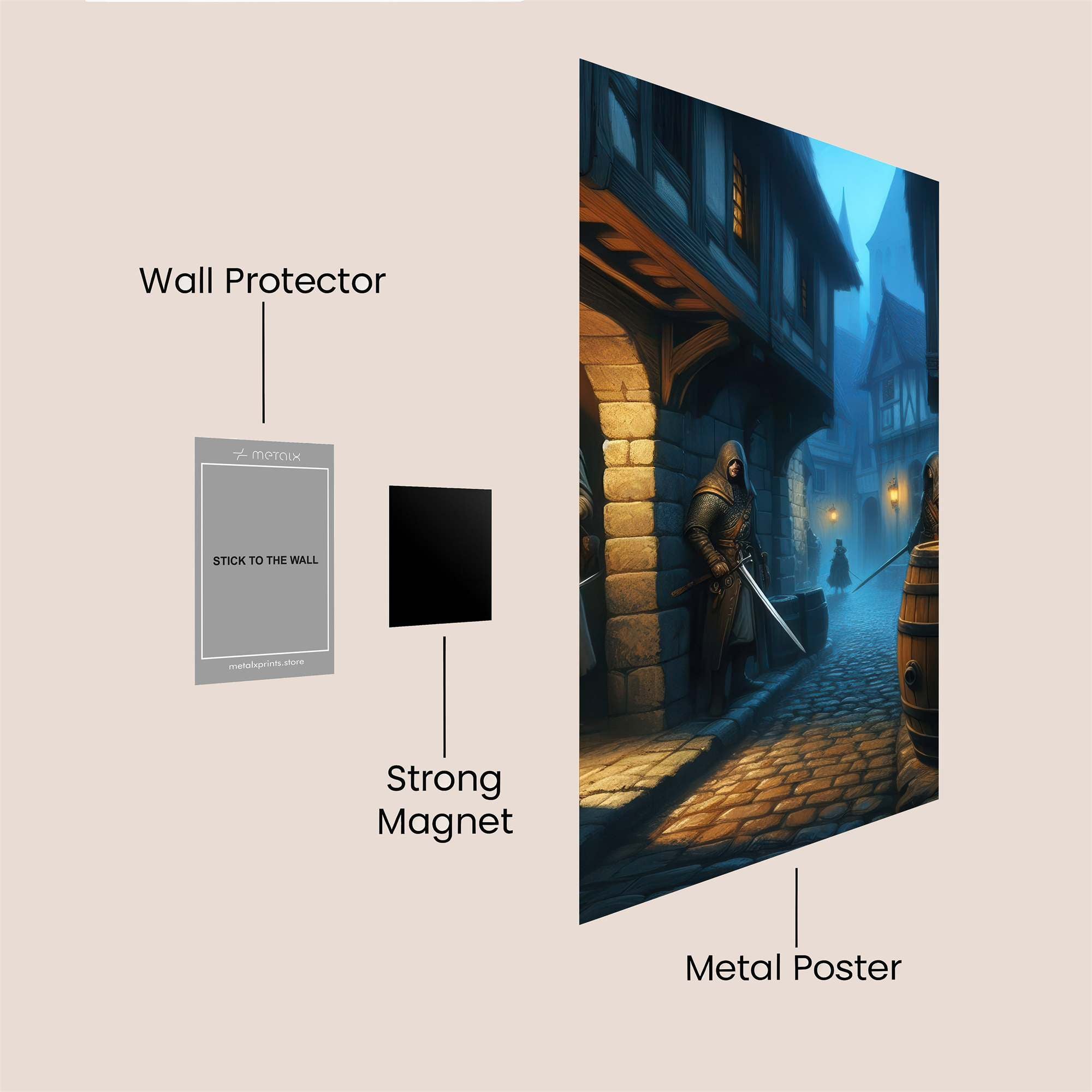 Assassin'sWhisper Safe Wall Magnetic / M