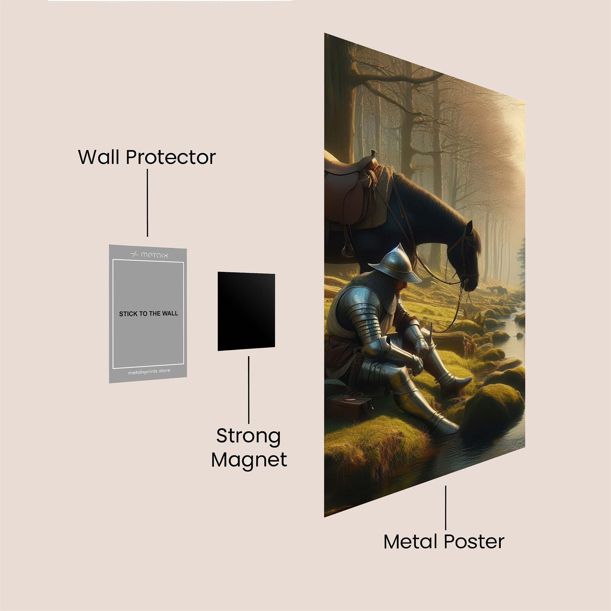 Knight Pensive Safe Wall Magnetic / M