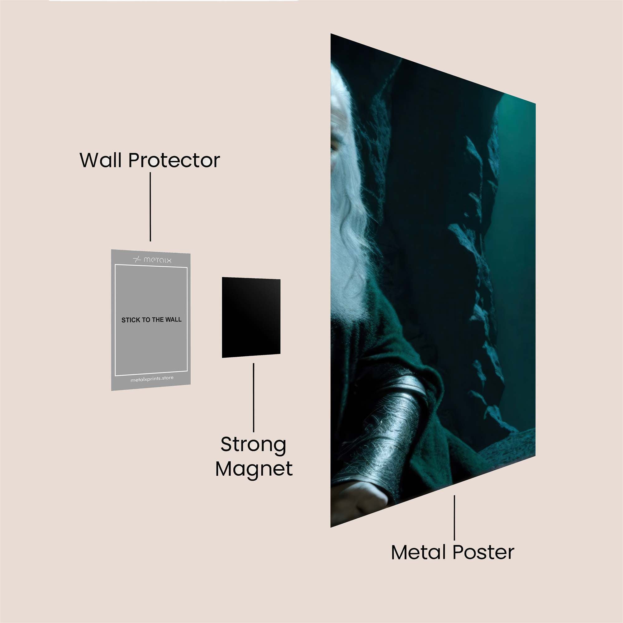 Gandalf Serene Safe Wall Magnetic / M