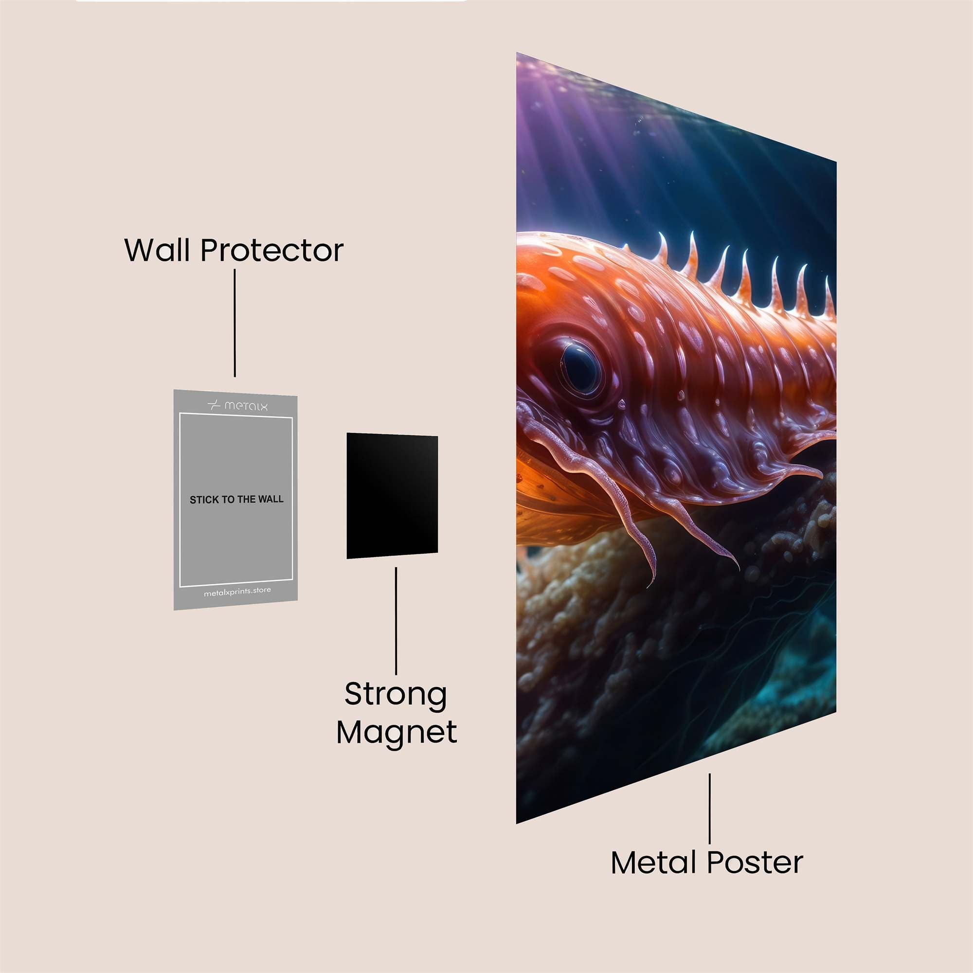 Opabinia Dream Safe Wall Magnetic / M