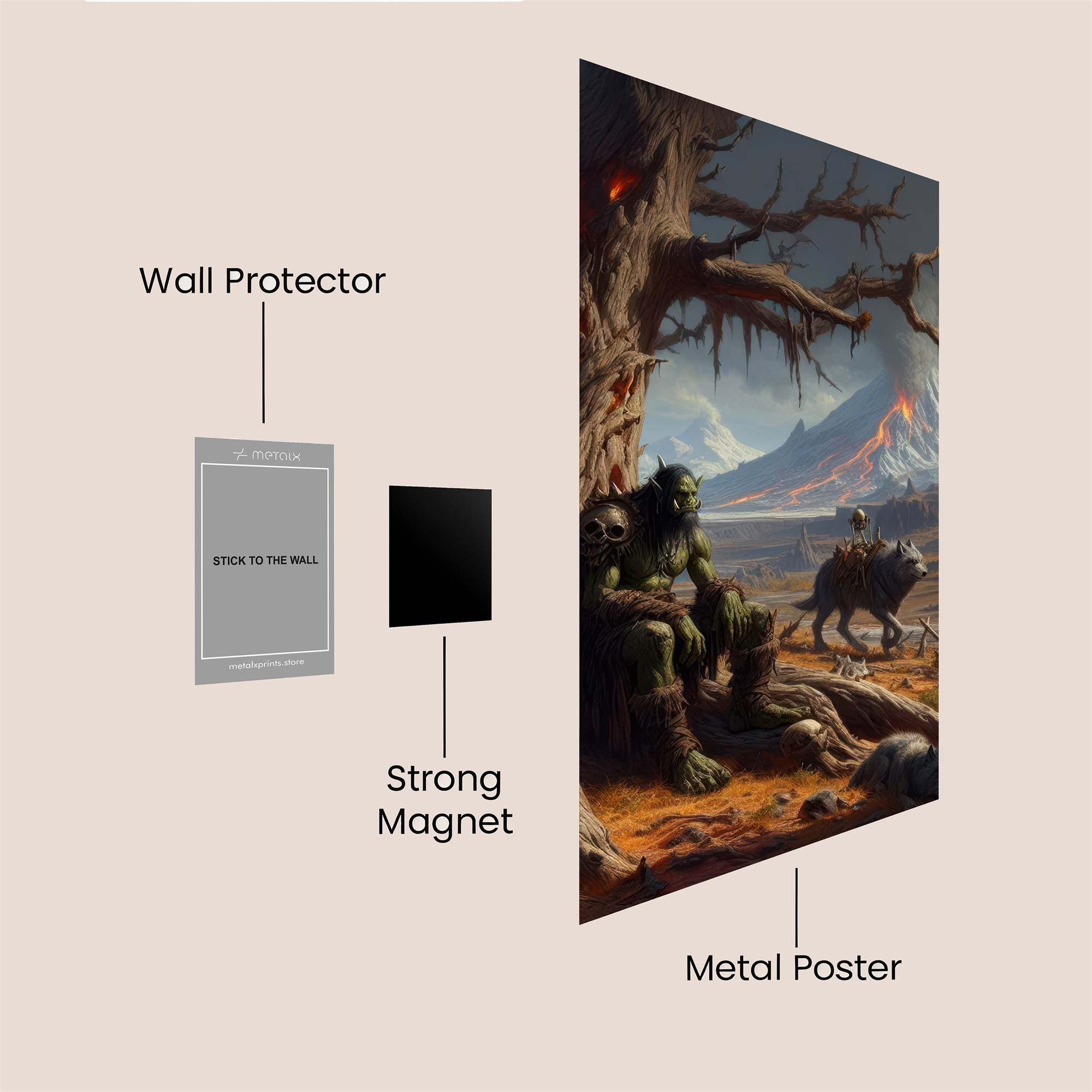 Orc Desolation Safe Wall Magnetic / M