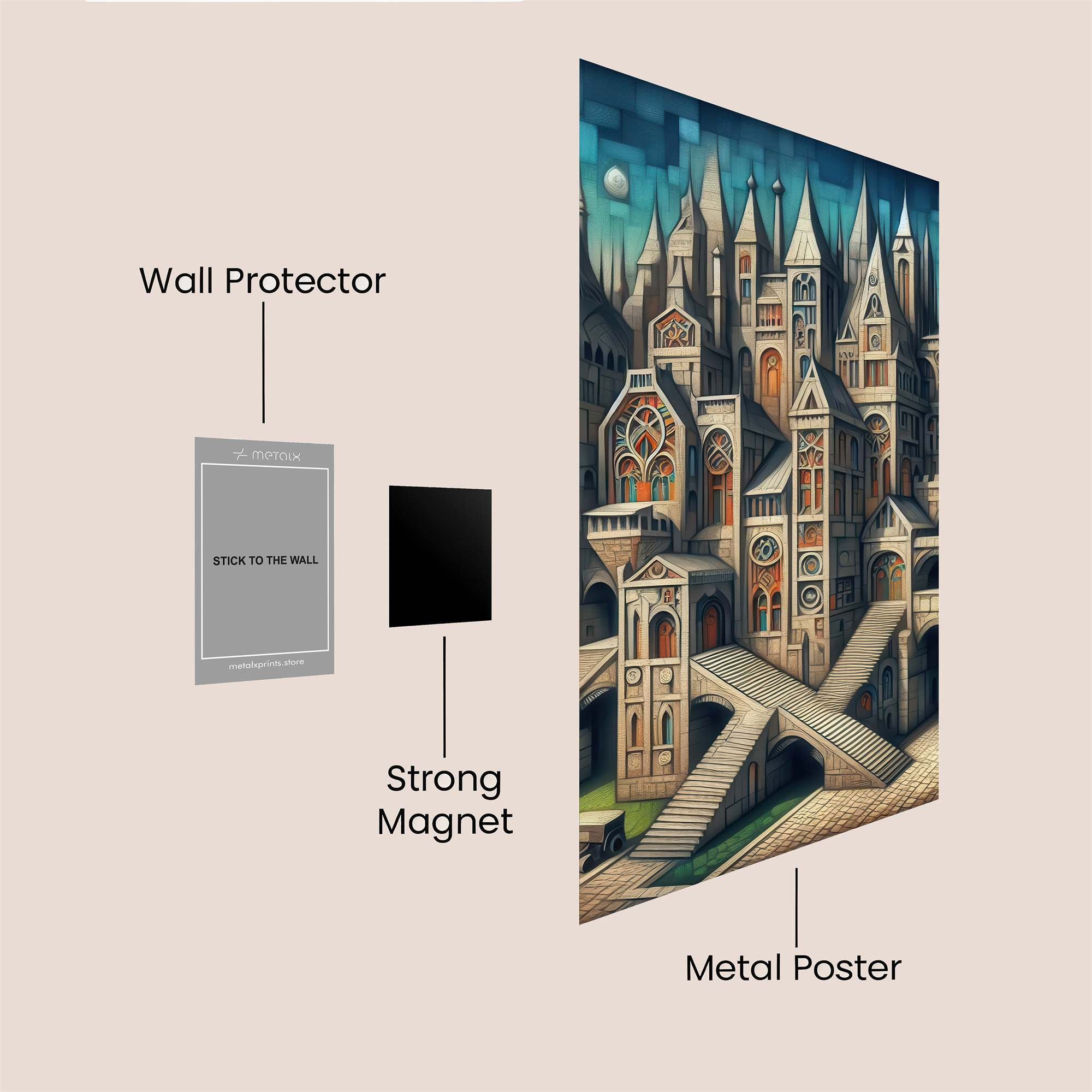 Gothic Enigma Safe Wall Magnetic / M