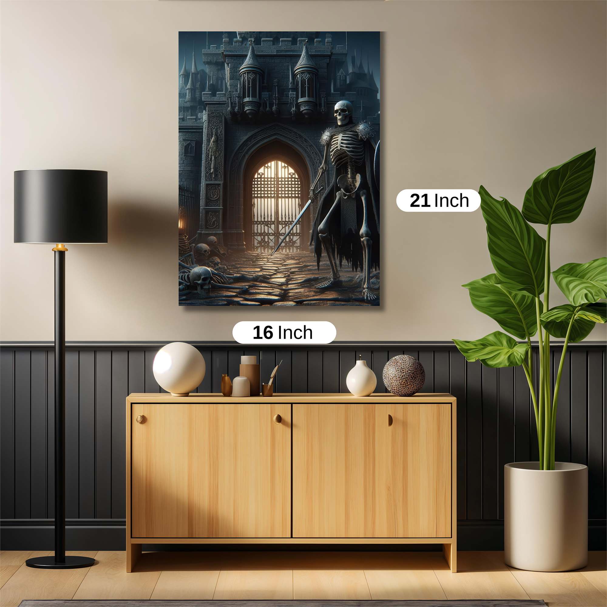 Skeleton Sentinel Safe Wall Magnetic / M