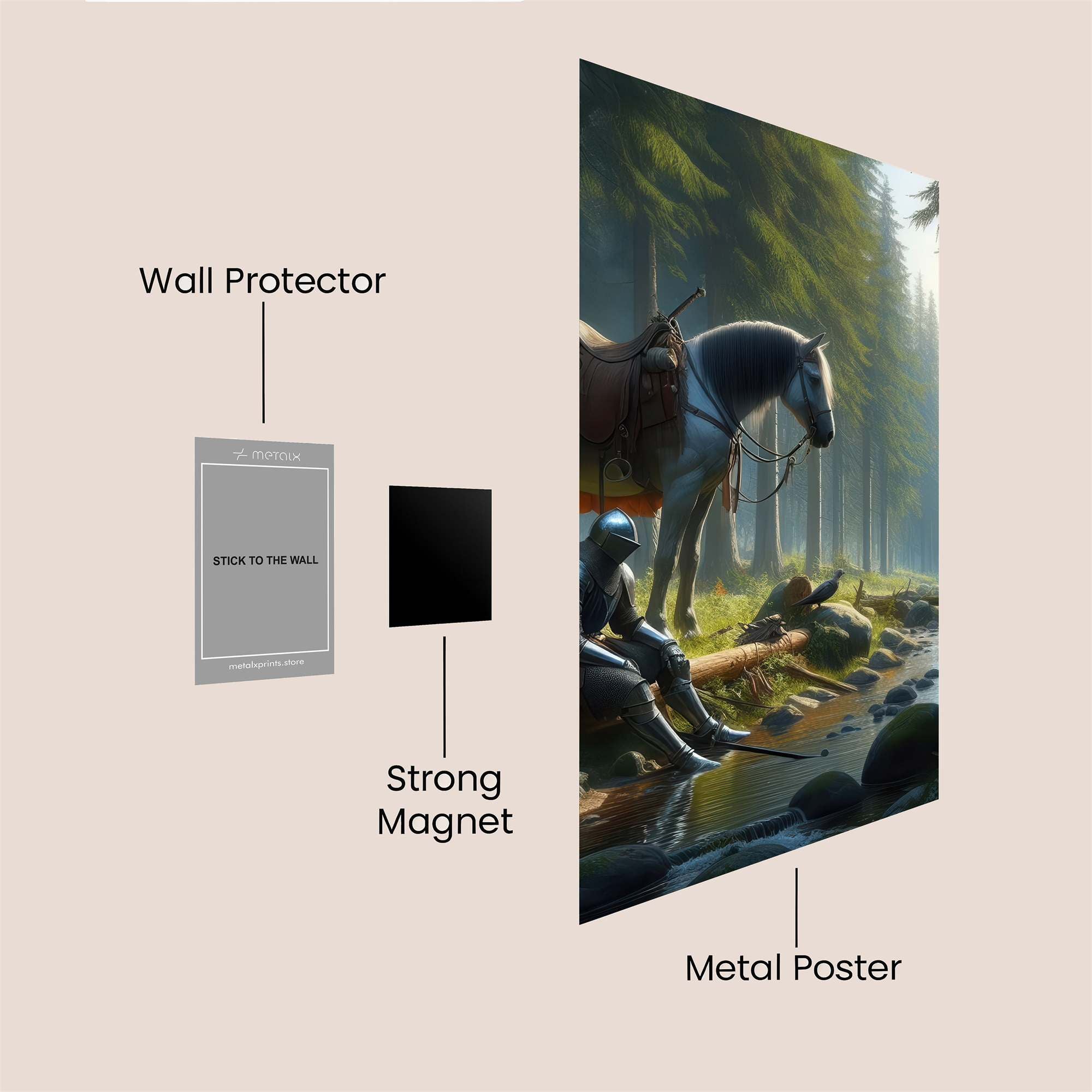 Knight's Serenity Safe Wall Magnetic / M