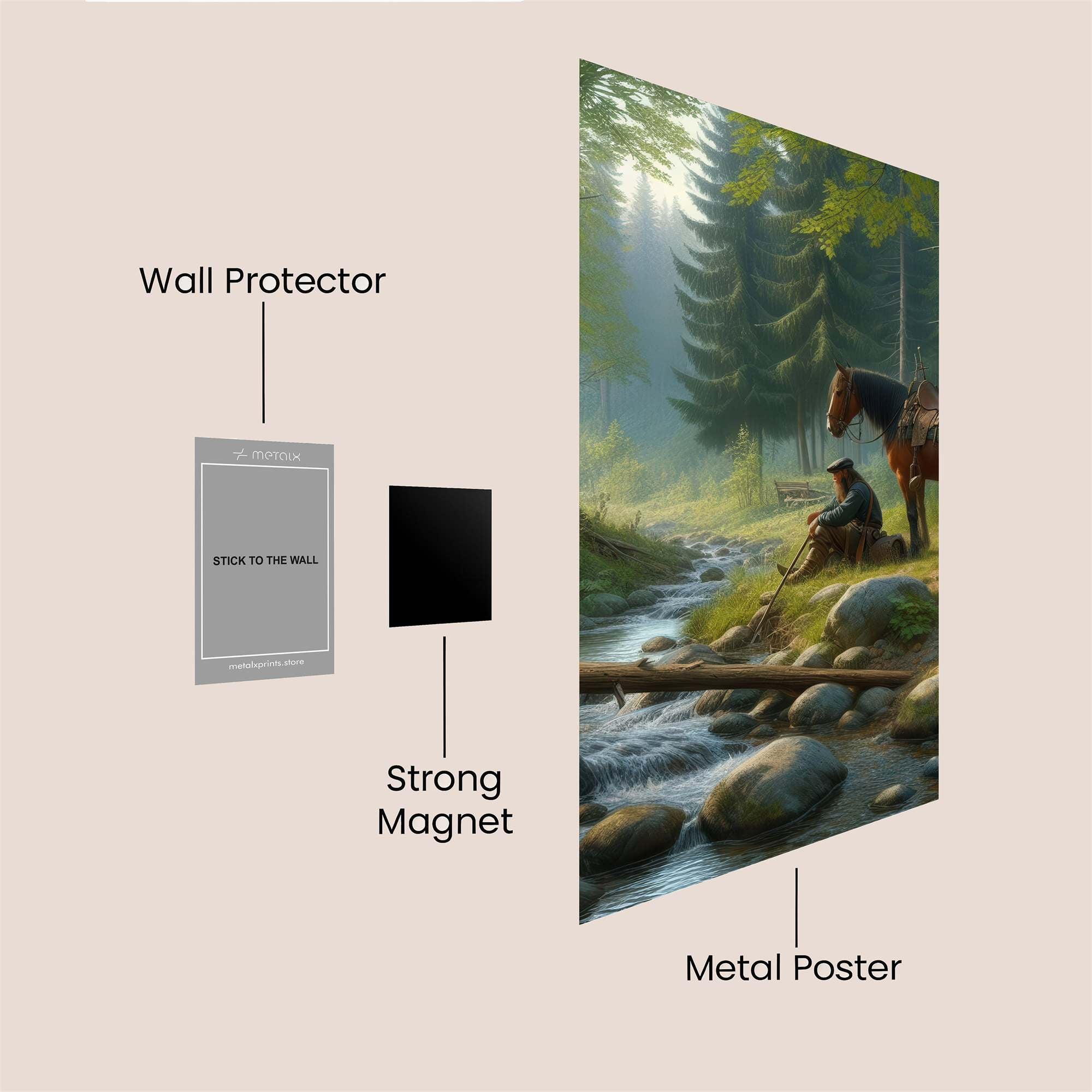 Forest Serenity Safe Wall Magnetic / M
