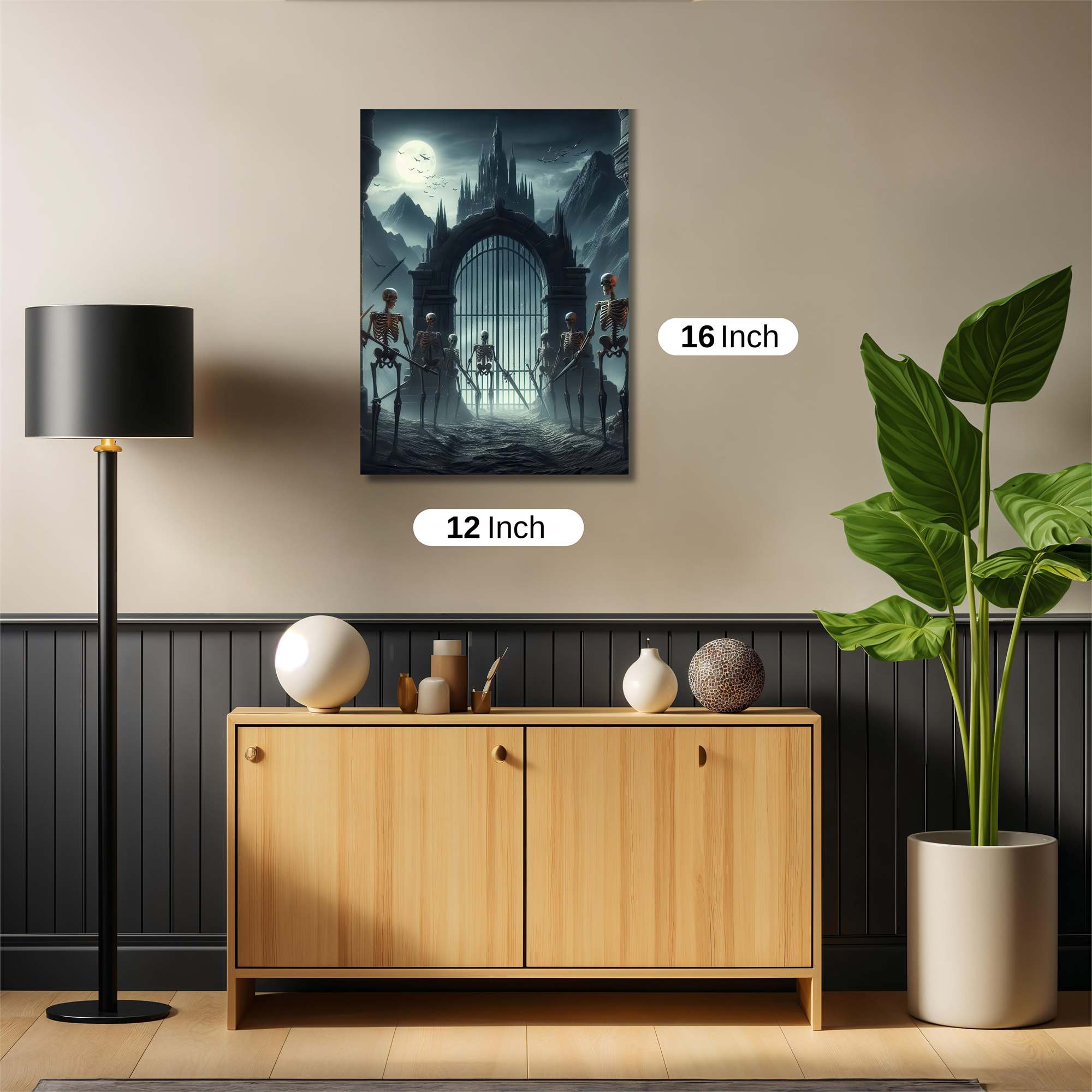 Skeleton Sentinels Safe Wall Magnetic / M