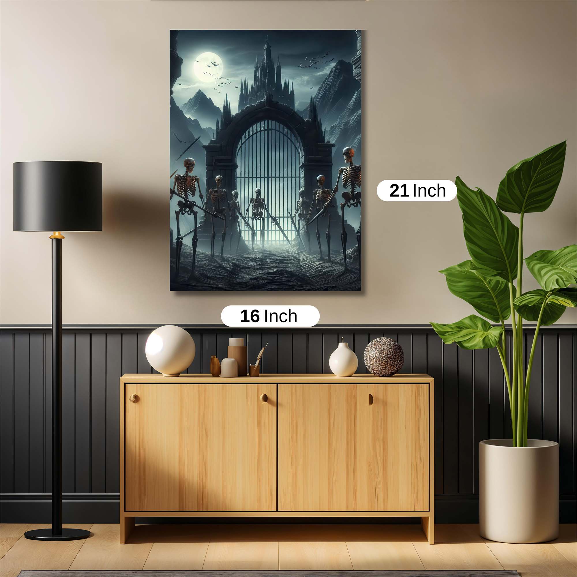 Skeleton Sentinels Safe Wall Magnetic / M