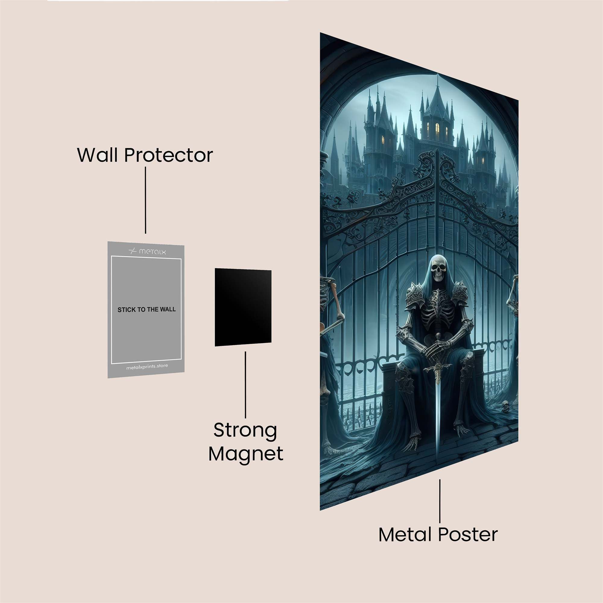 Skeleton Sovereign Safe Wall Magnetic / M
