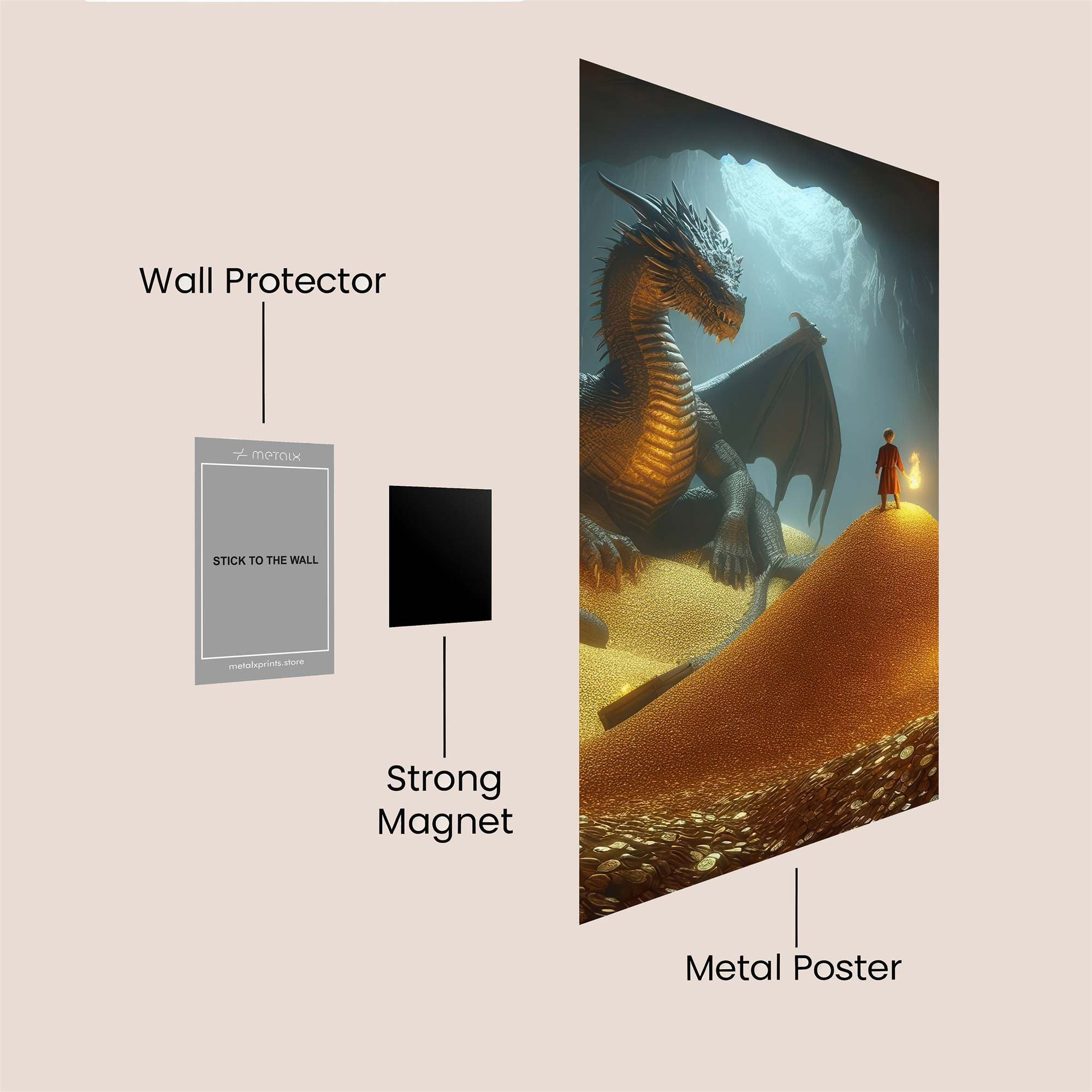 Dragon Hoard Safe Wall Magnetic / M
