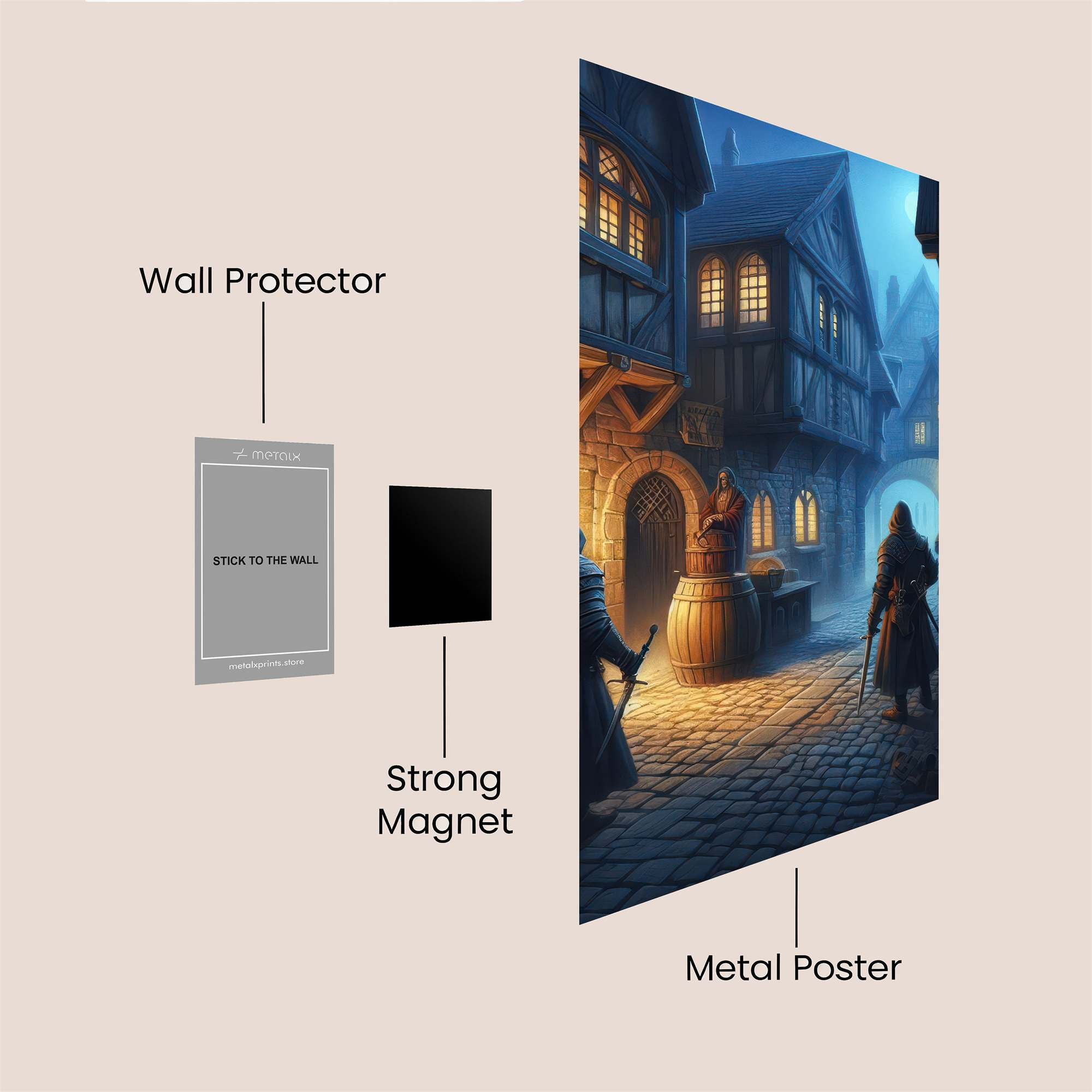 Medieval Mystery Safe Wall Magnetic / M