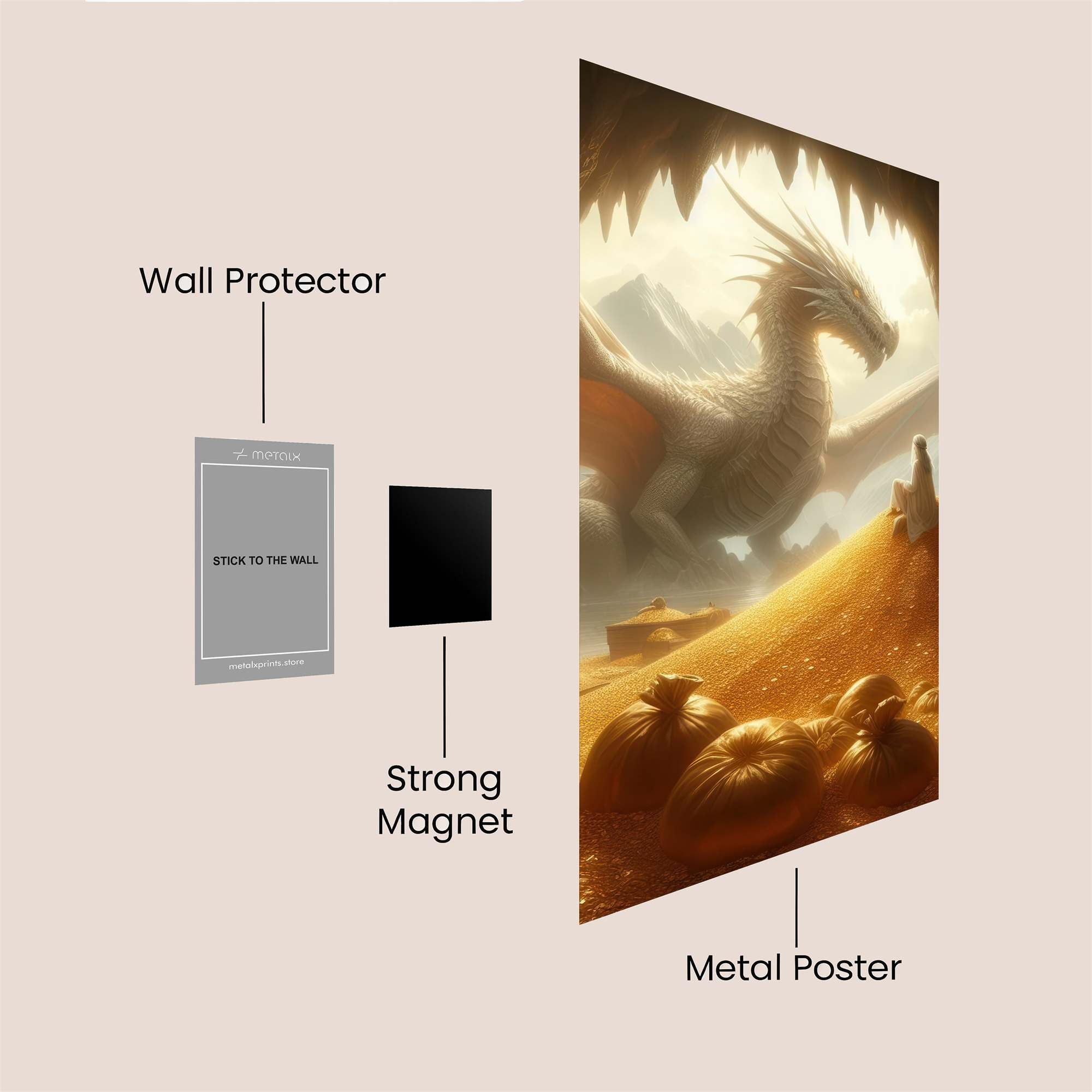 Dragon Serenity Safe Wall Magnetic / M