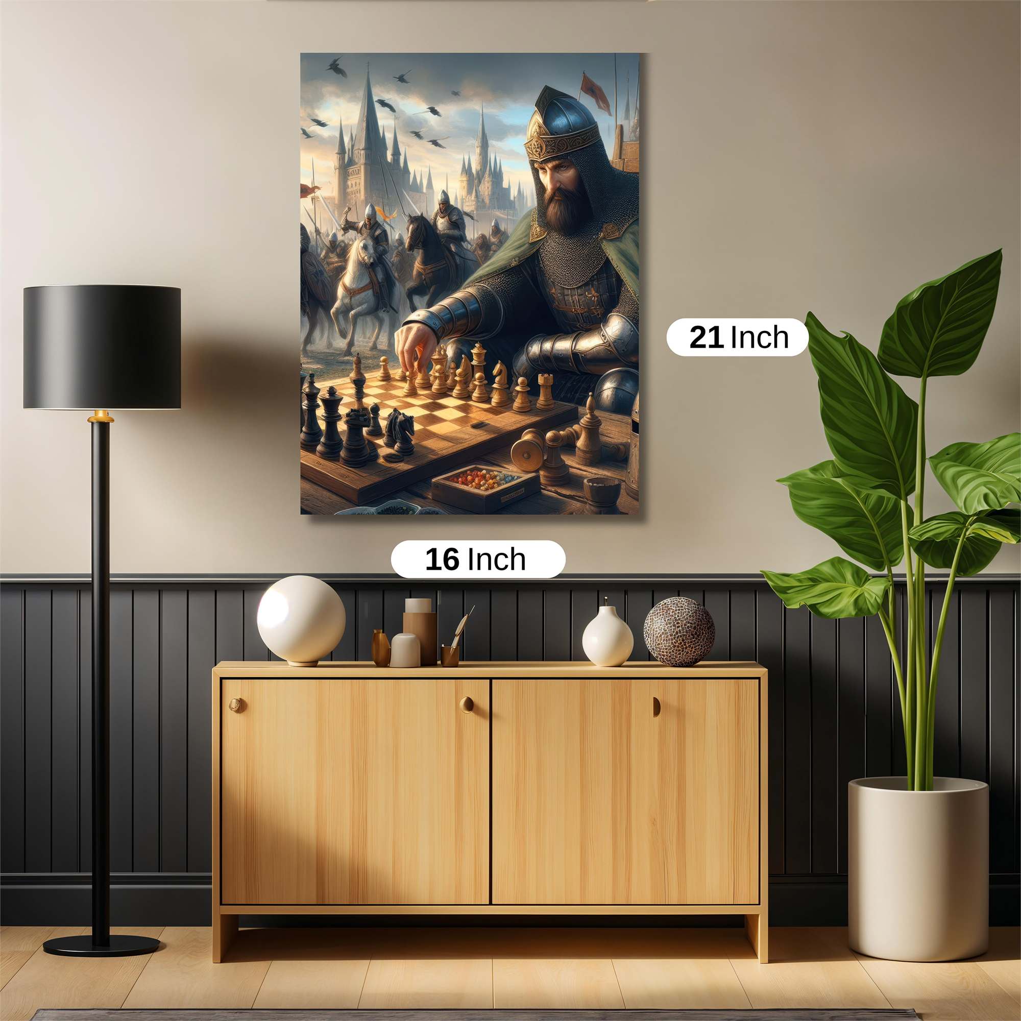 King Contemplates Safe Wall Magnetic / M