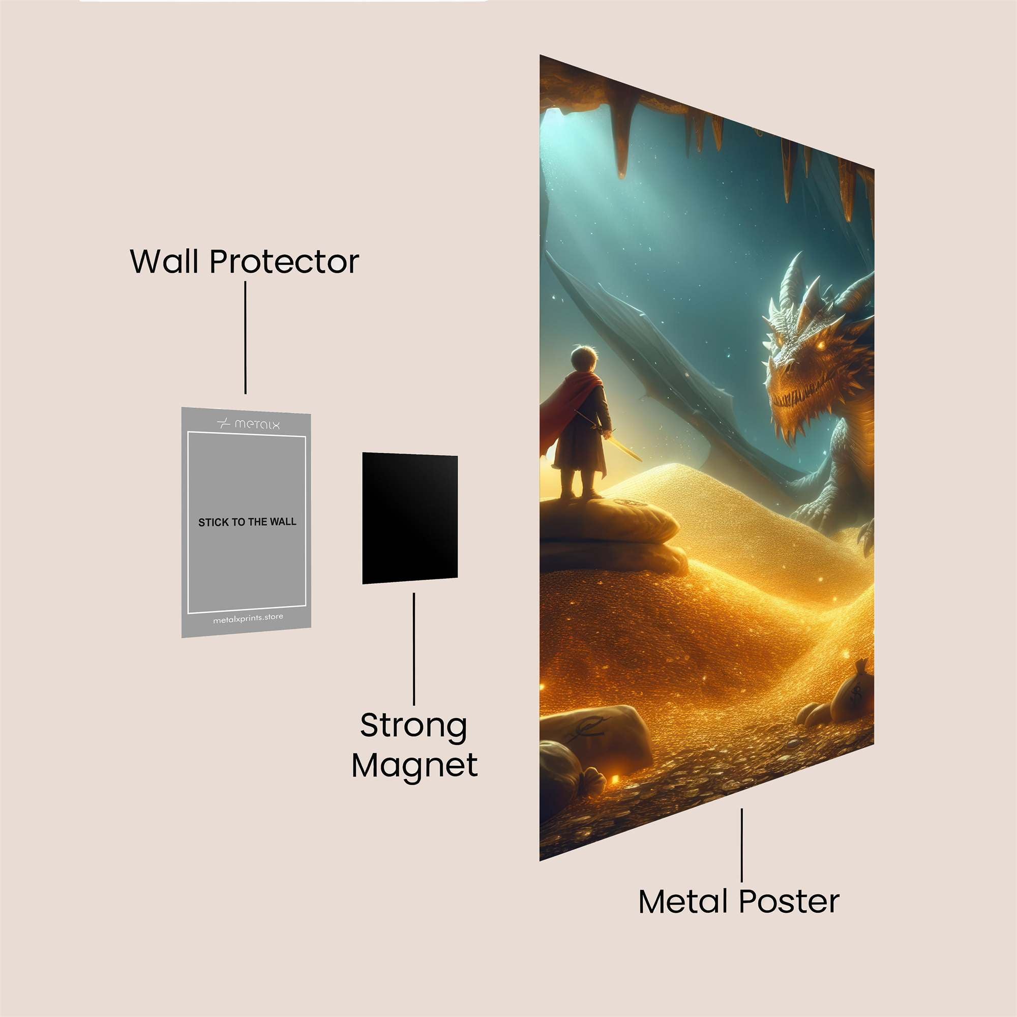 Dragon's Hoard Safe Wall Magnetic / M