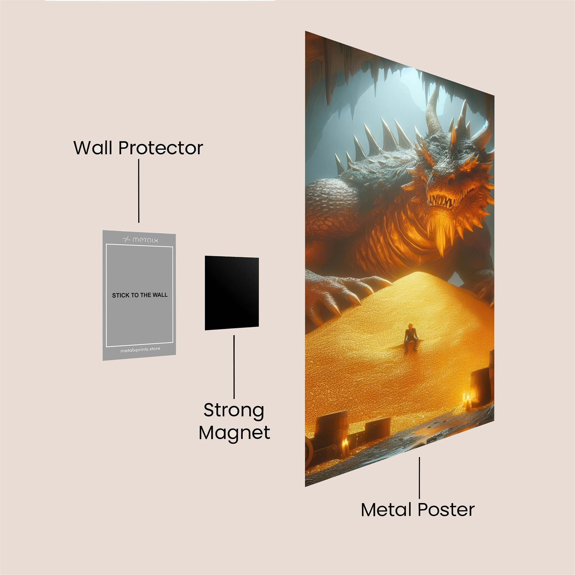 Dragon Hoard Safe Wall Magnetic / M