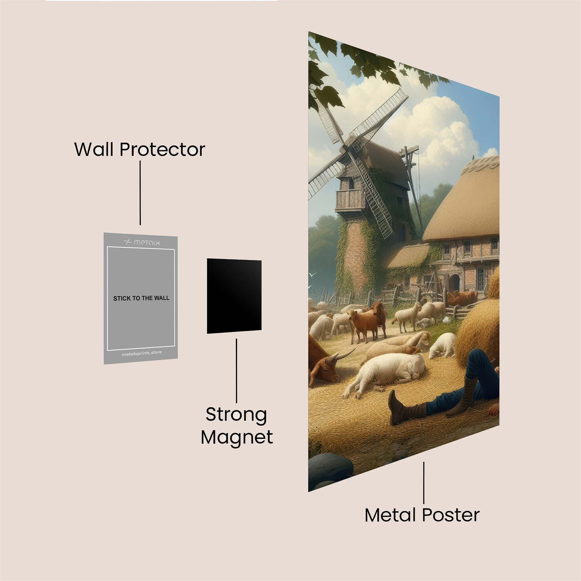 Pastoral Peace Safe Wall Magnetic / M