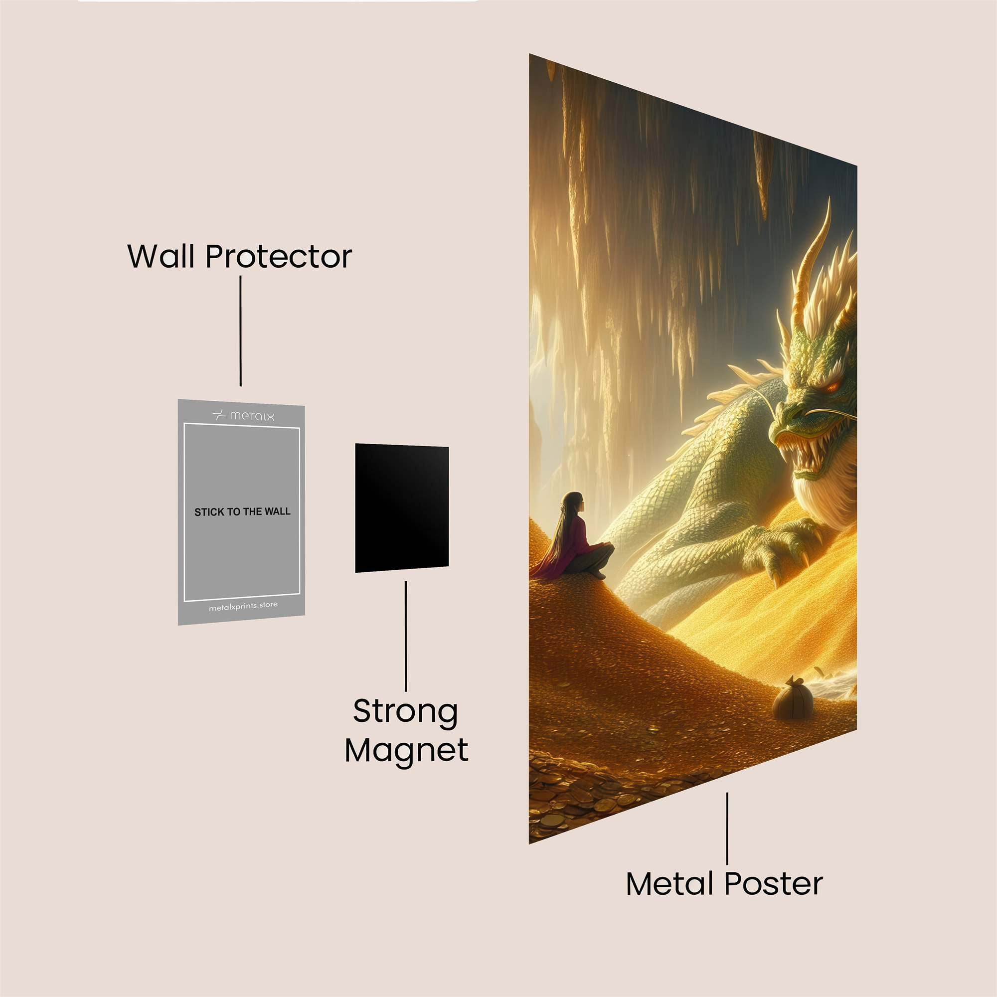 Dragon Serenity Safe Wall Magnetic / M