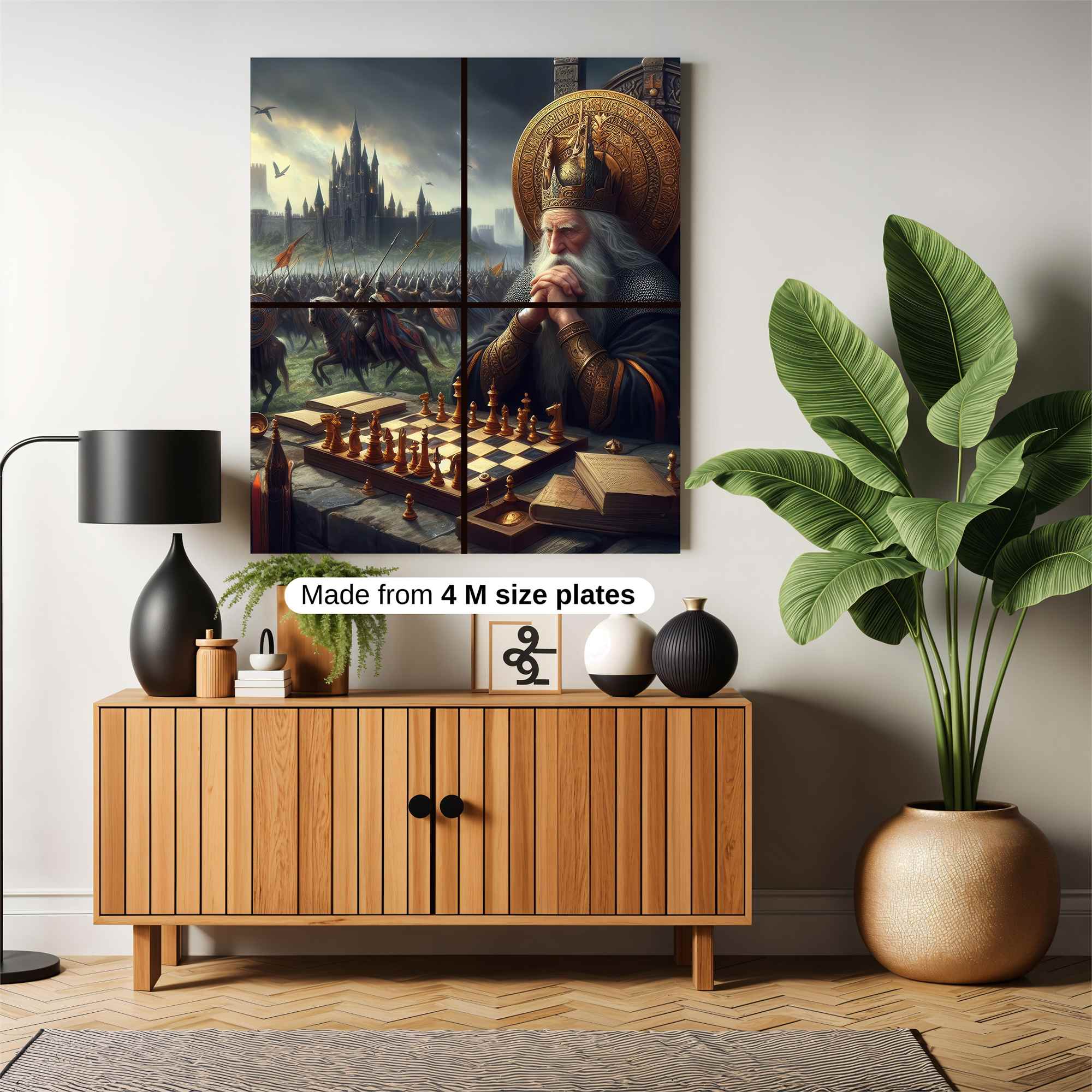 King Contemplates Safe Wall Magnetic / M