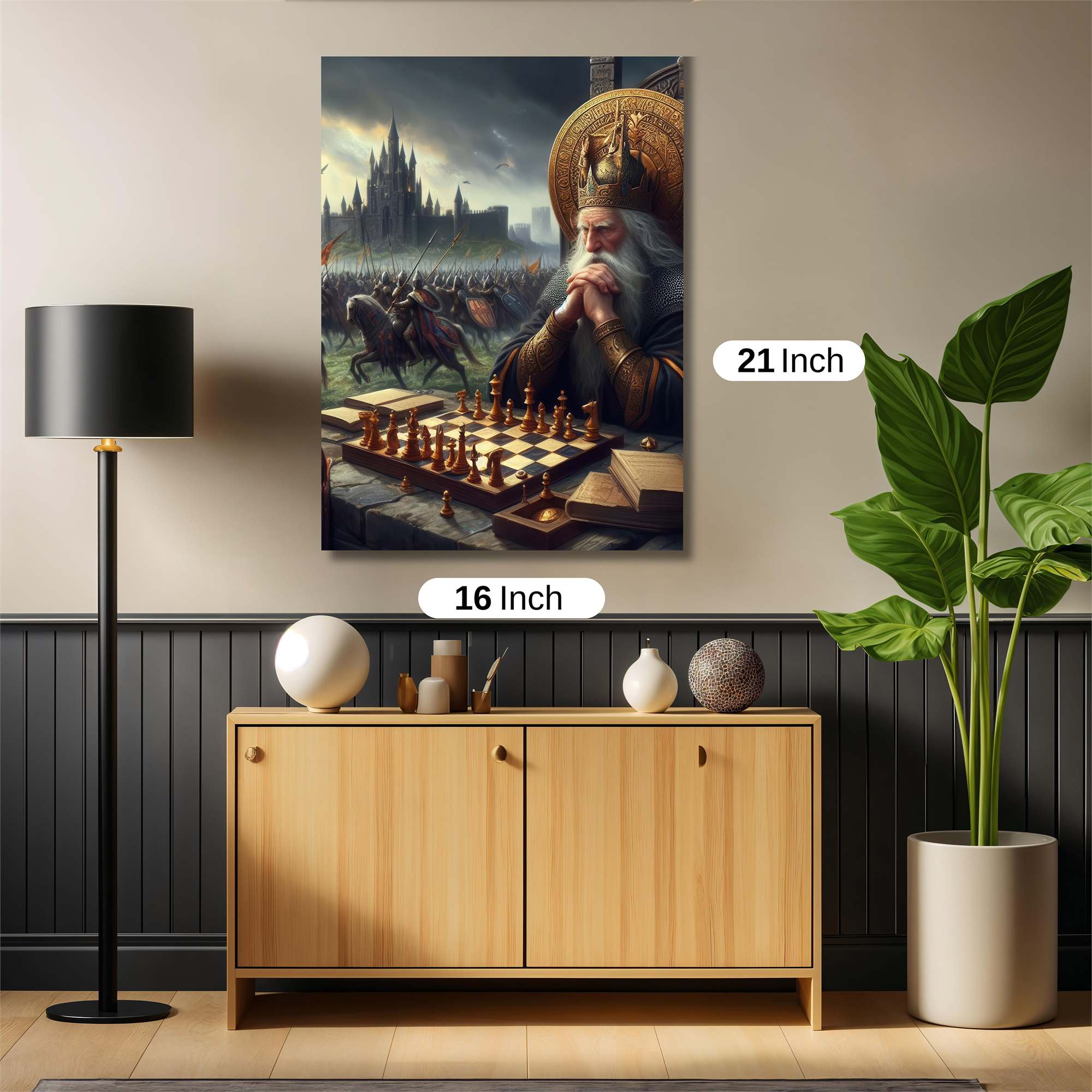 King Contemplates Safe Wall Magnetic / M