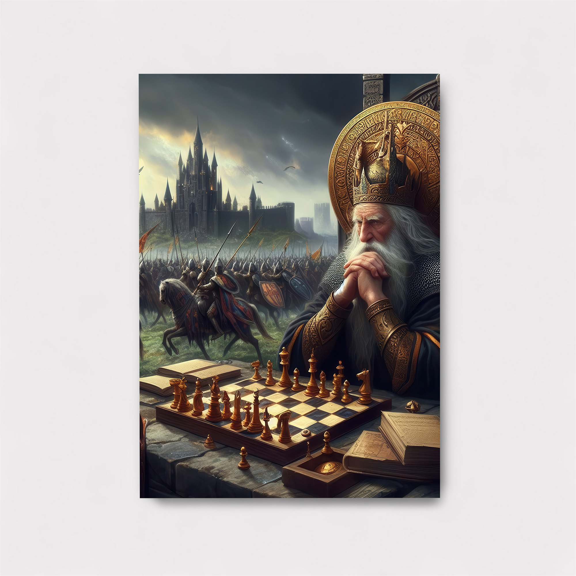 King Contemplates Safe Wall Magnetic / M