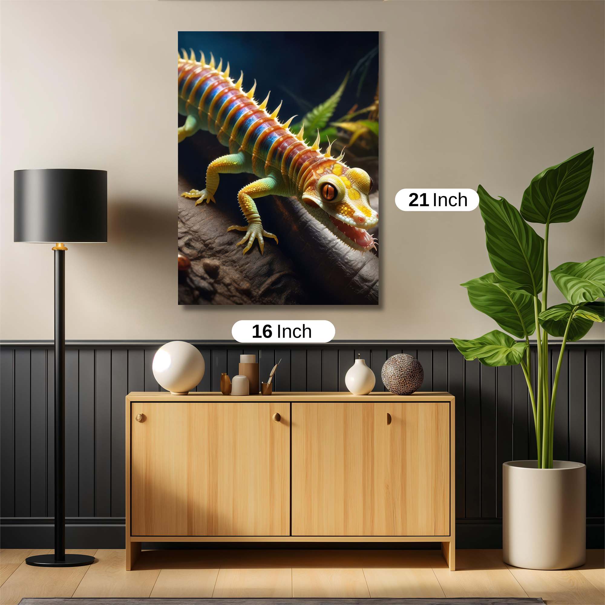 Lizard Vibrant Safe Wall Magnetic / M