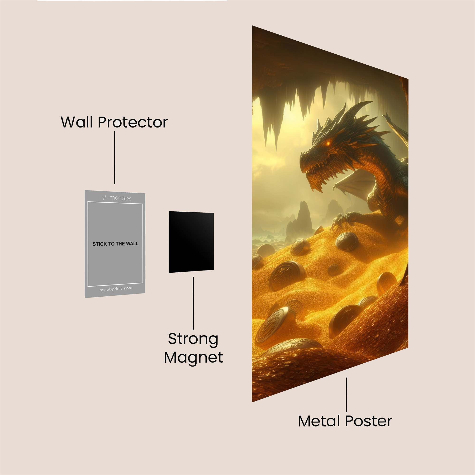Dragon Hoard Safe Wall Magnetic / M
