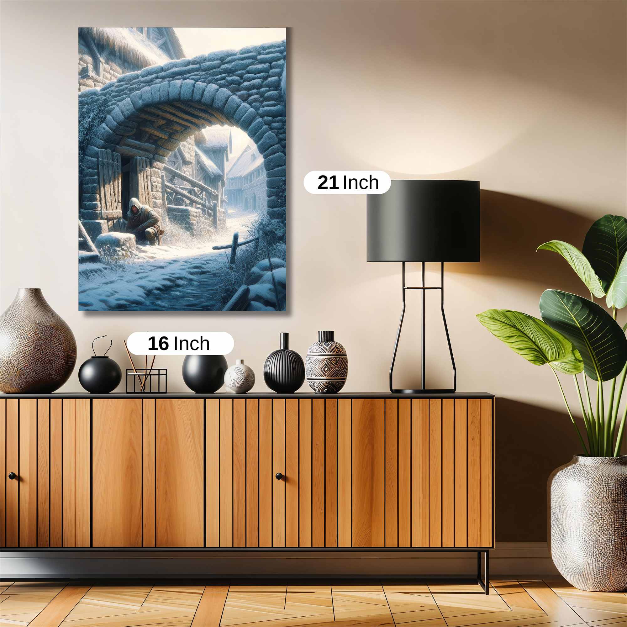 Snowbound Solitude Safe Wall Magnetic / M