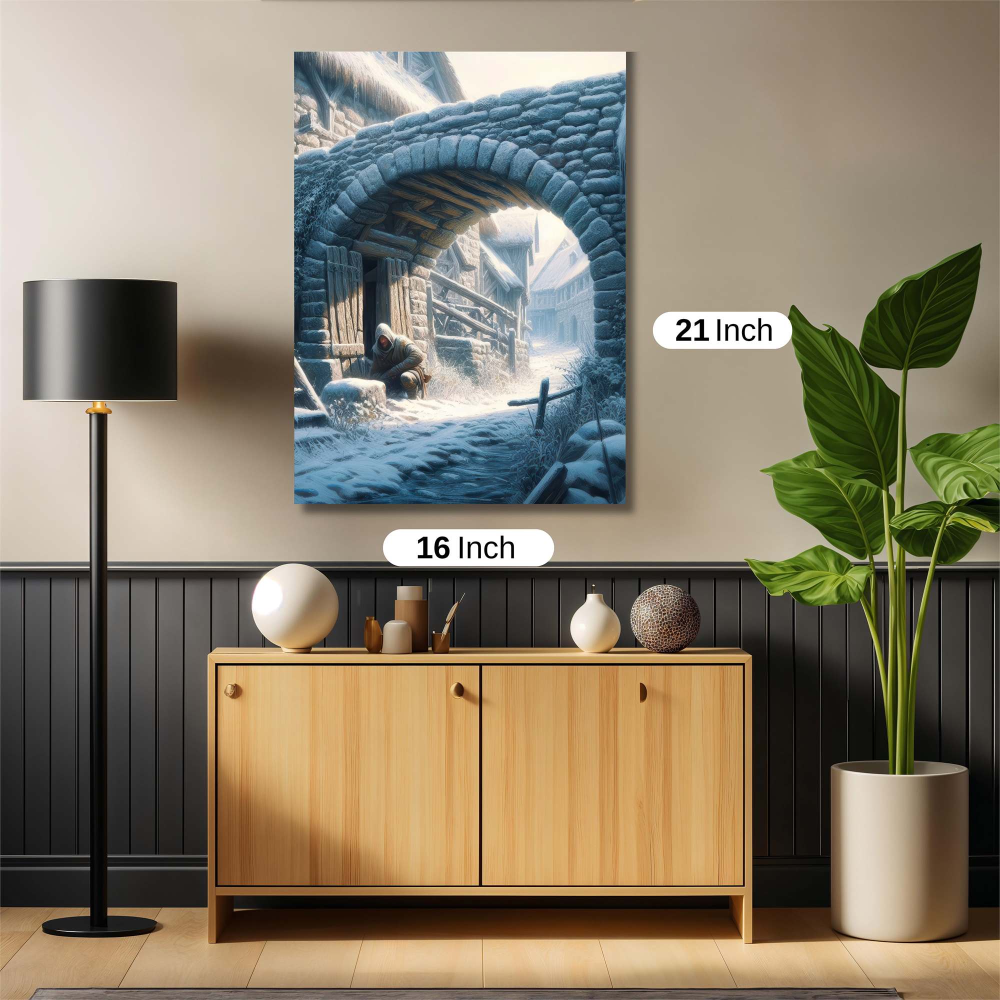 Snowbound Solitude Safe Wall Magnetic / M