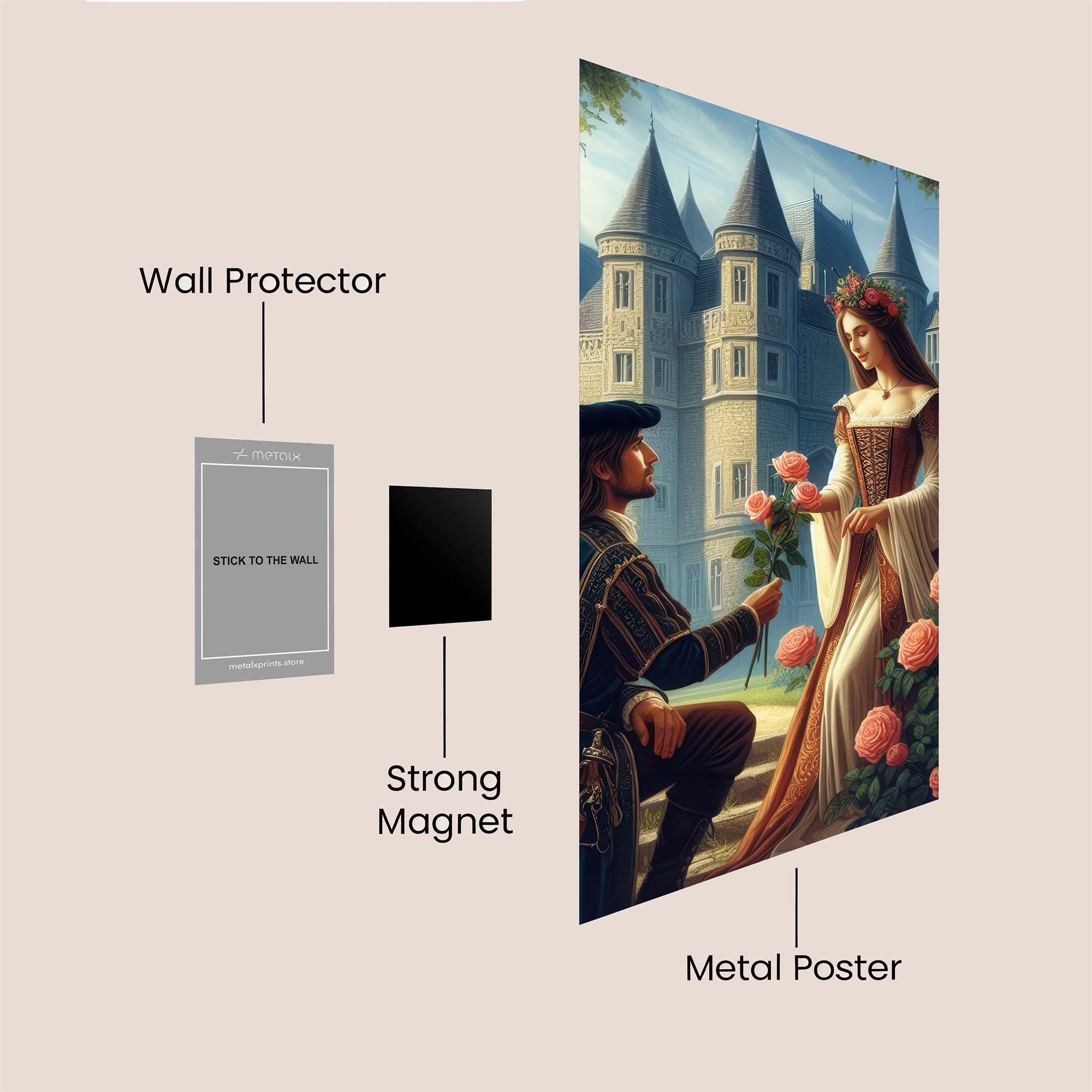 Castle Romance Safe Wall Magnetic / M