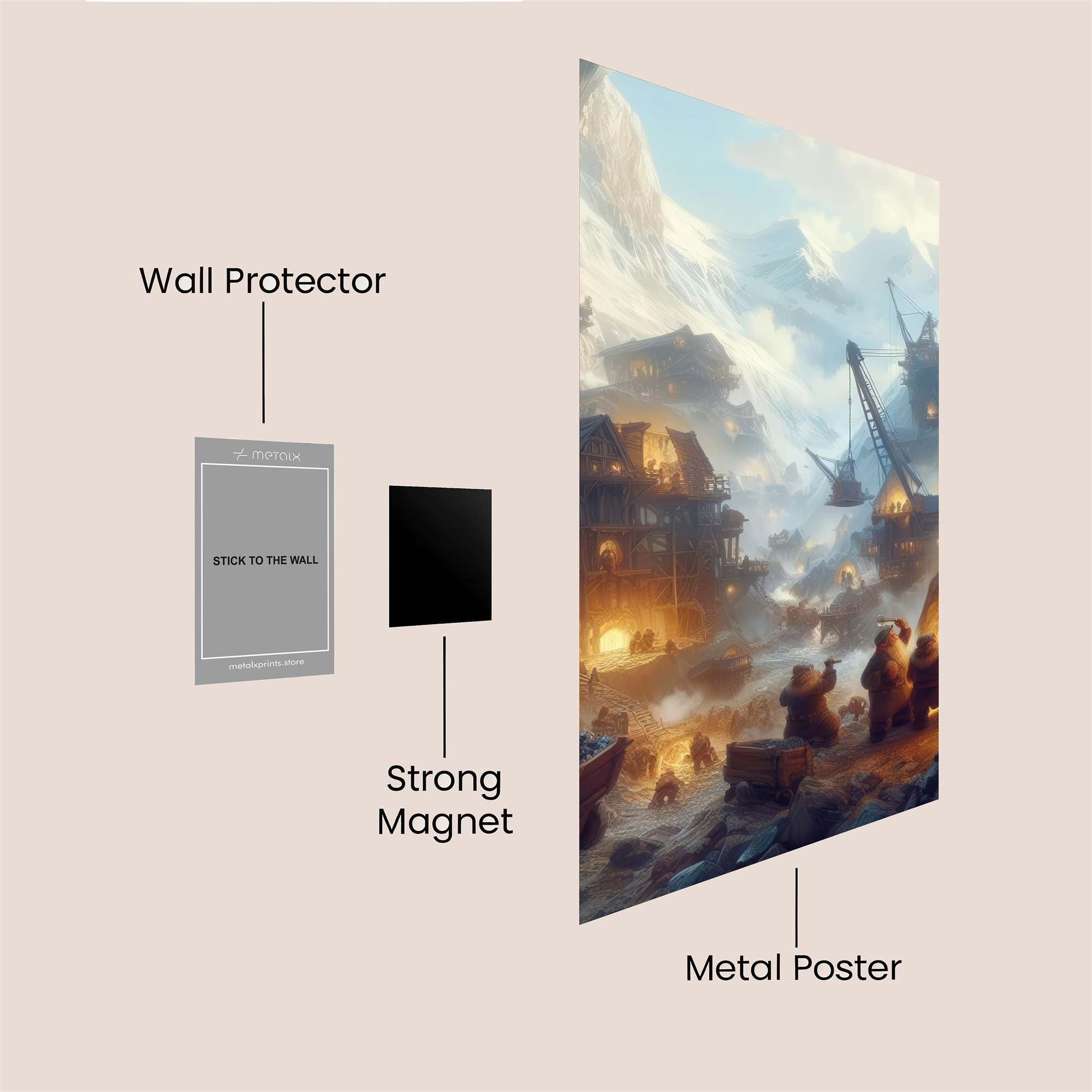 Dwarven Endeavor Safe Wall Magnetic / M