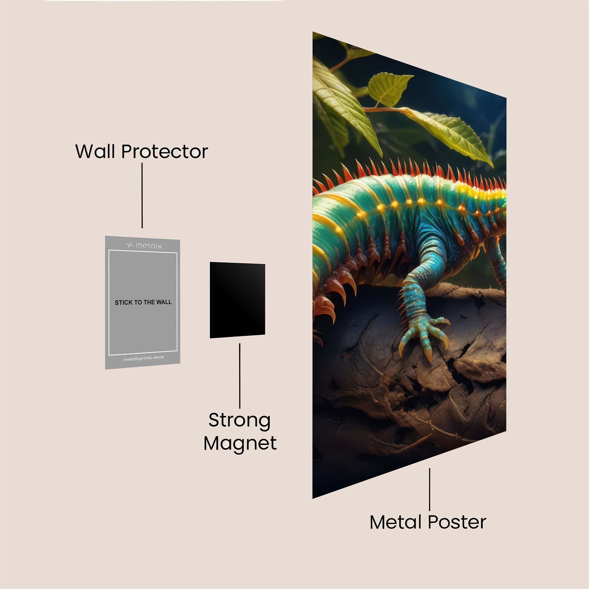 Neon Serenity Safe Wall Magnetic / M