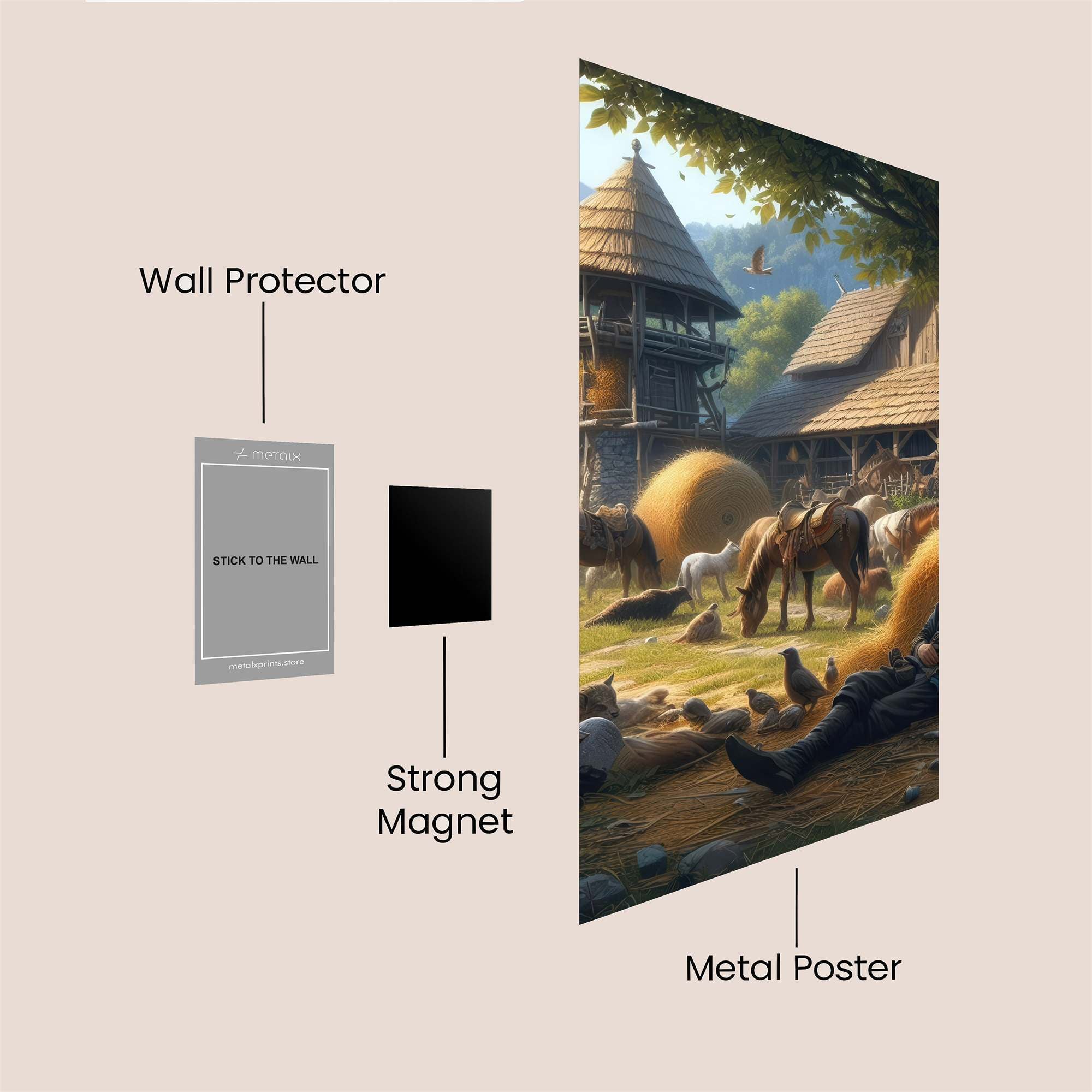 Farmstead Serenity Safe Wall Magnetic / M