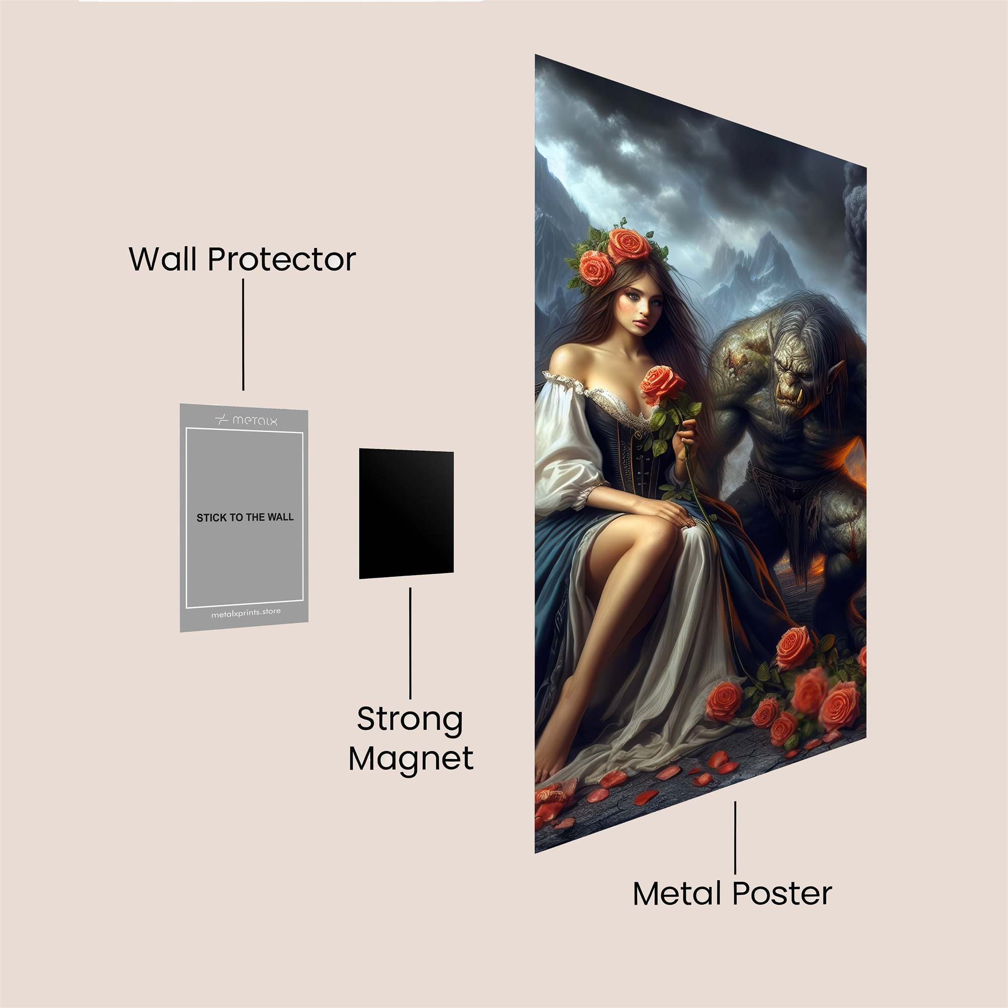 Beauty Resilient Safe Wall Magnetic / M