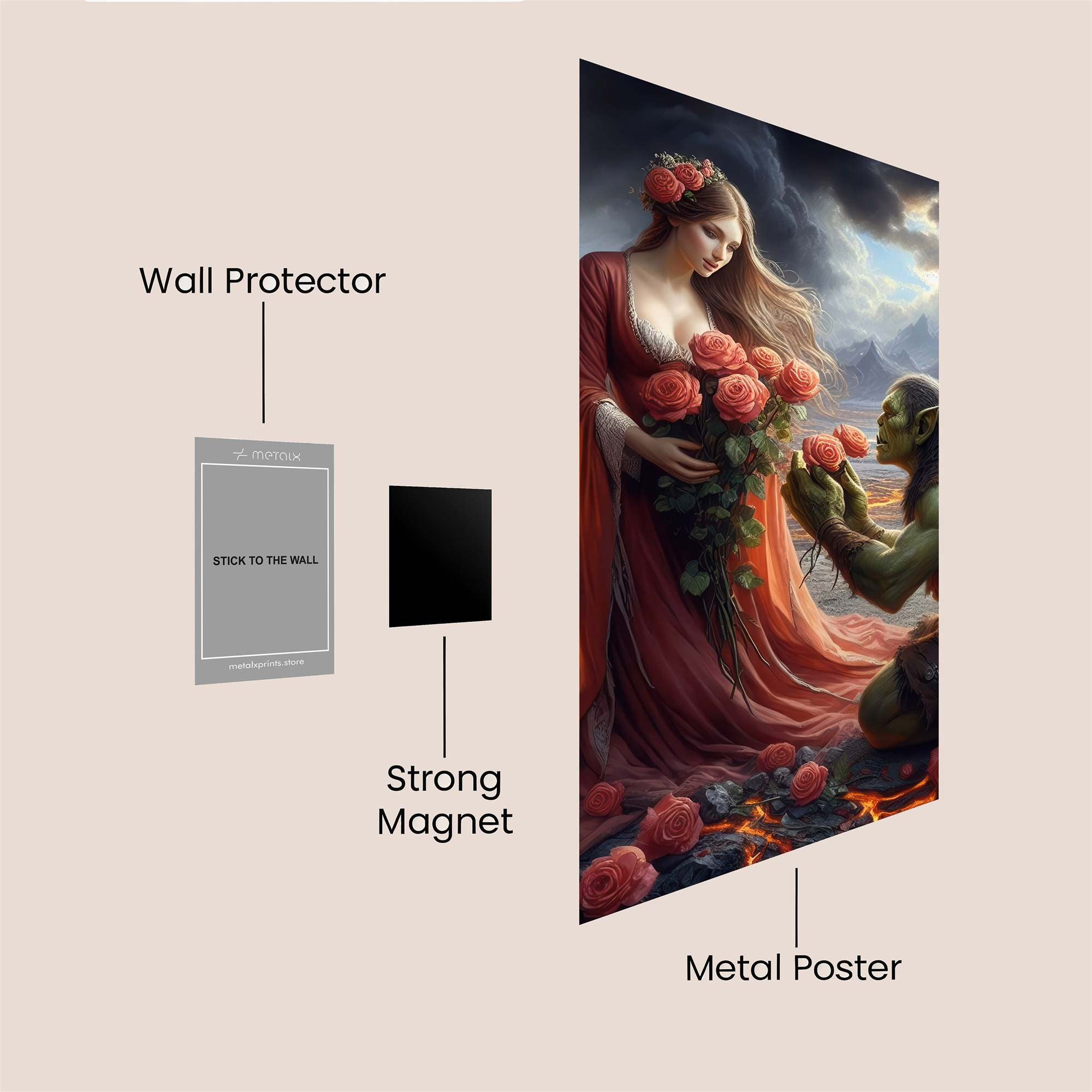 Beauty Serenity Safe Wall Magnetic / M