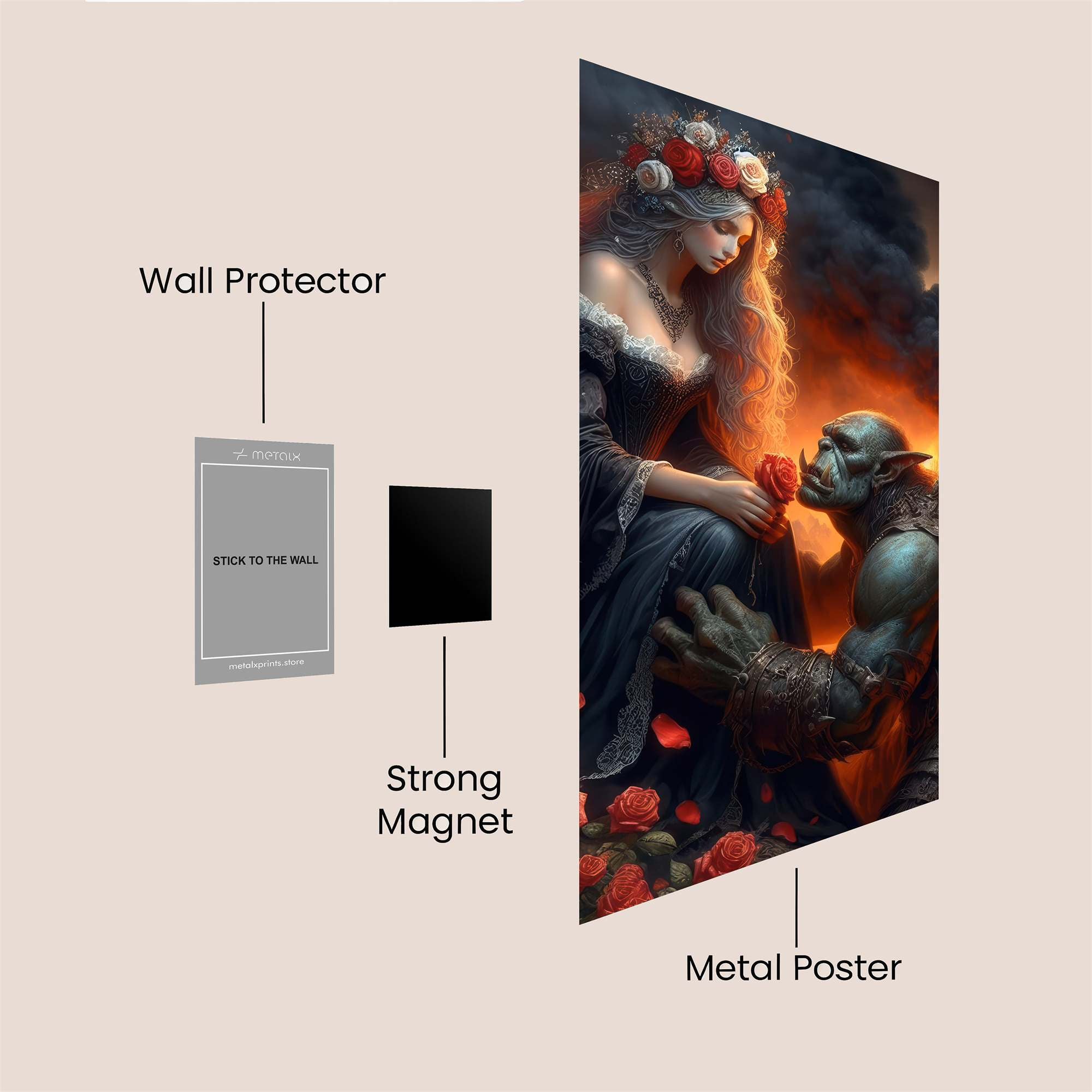 Orc Romance Safe Wall Magnetic / M